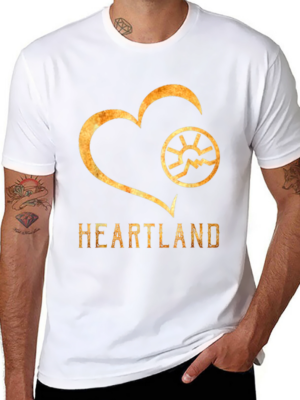 Heartland Graphic Print Crew Neck T-Shirt