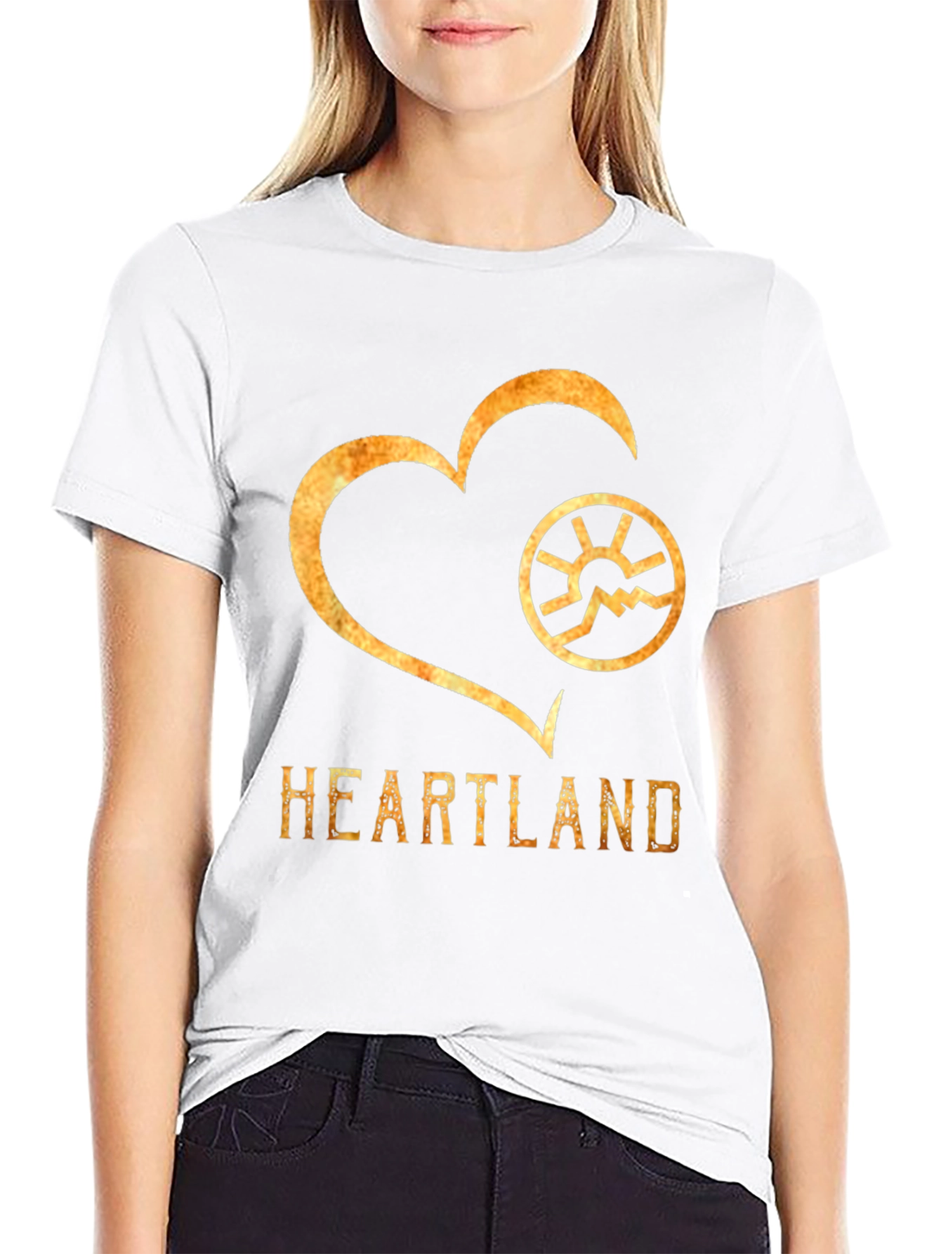 Heartland Graphic Print Crew Neck T-Shirt