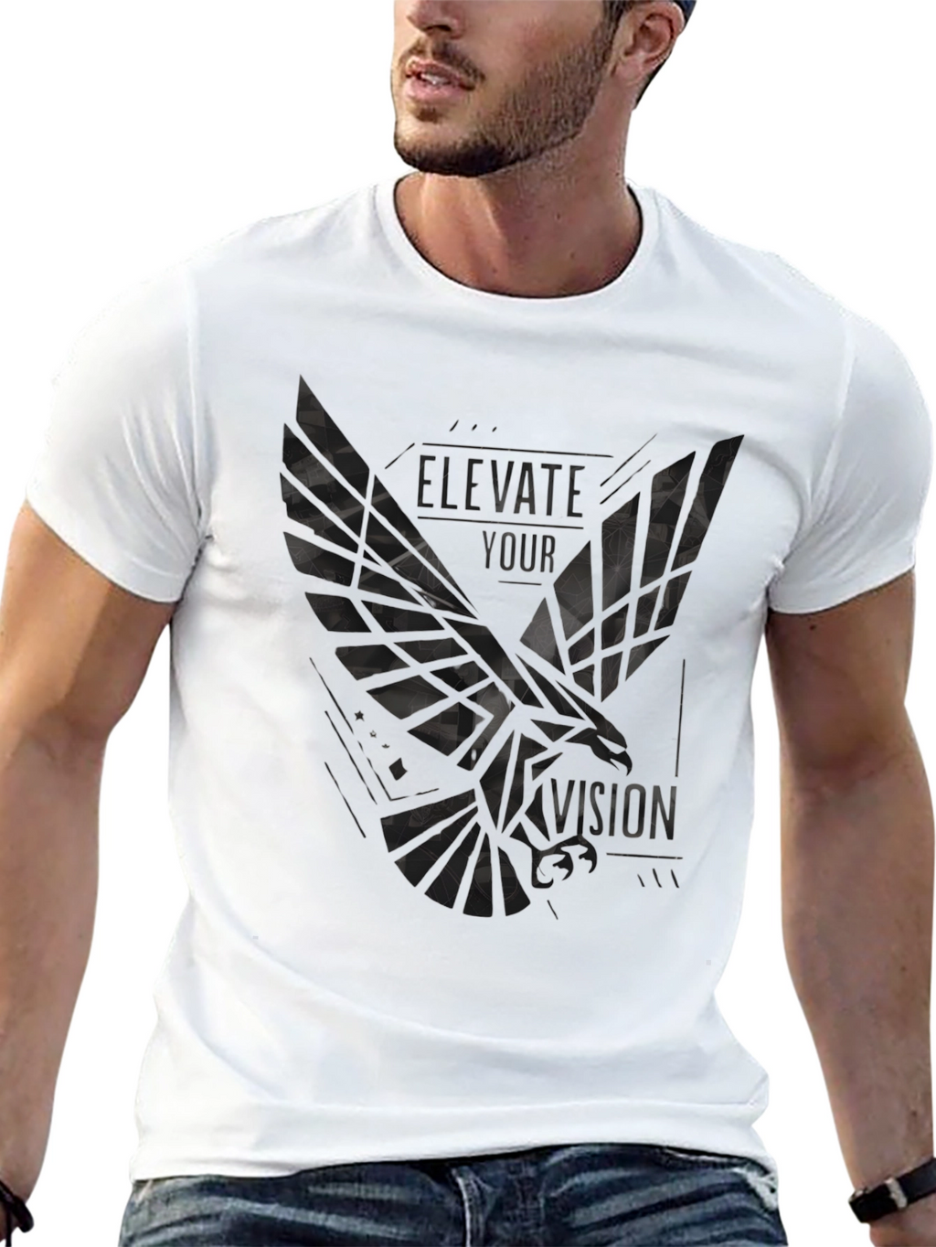 Elevate Your Vision Graphic Tee - Black