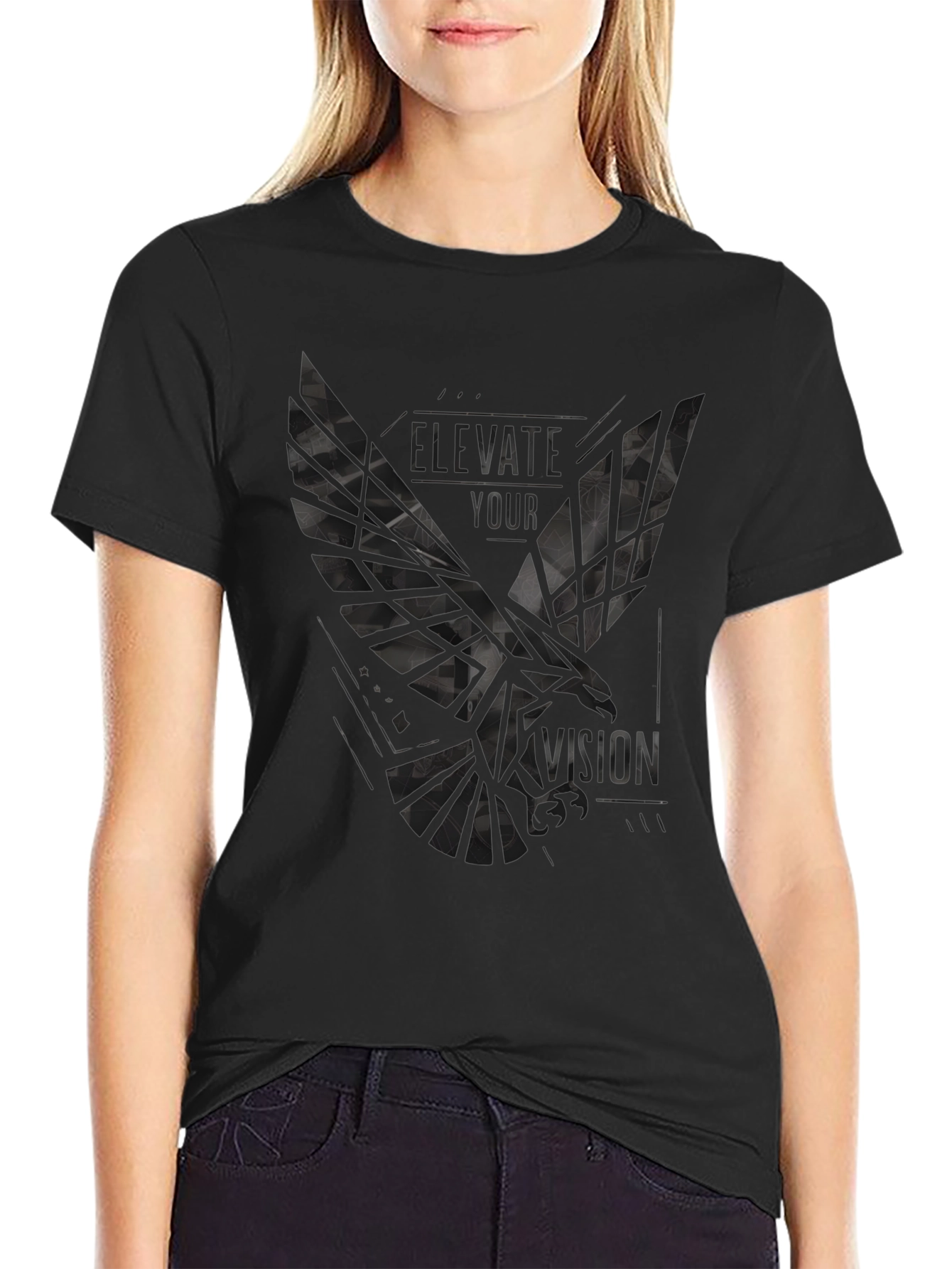 Elevate Your Vision Graphic Tee - Black