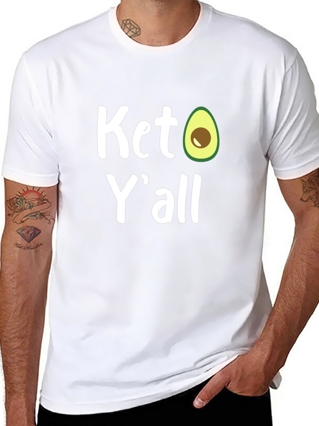 Keto Yall Avocado Graphic T-Shirt