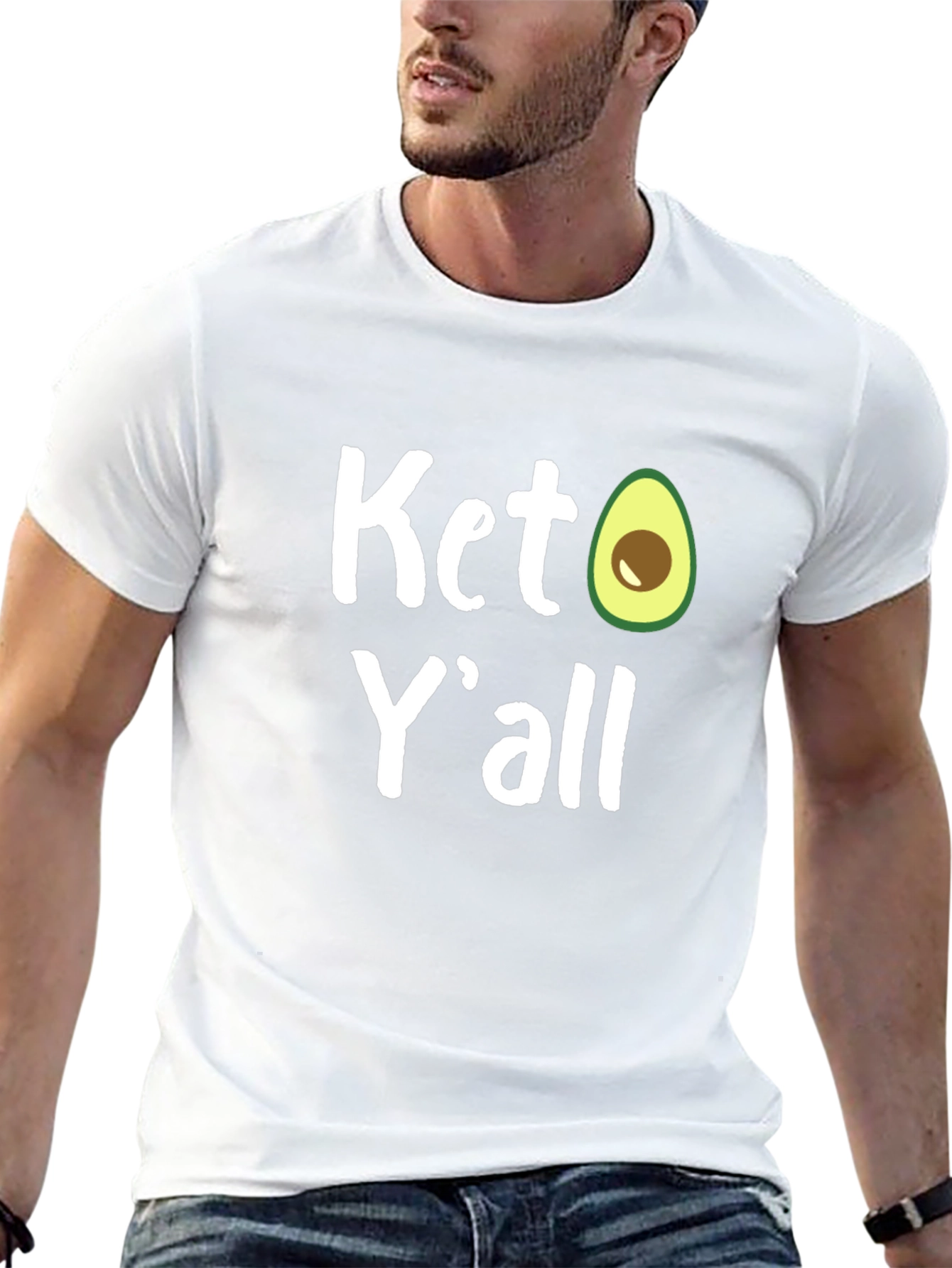 Keto Yall Avocado Graphic T-Shirt