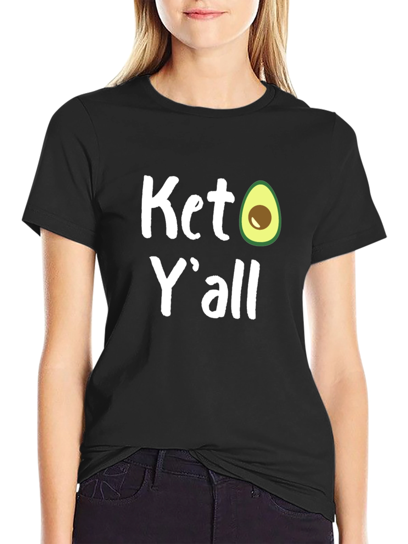 Keto Yall Avocado Graphic T-Shirt
