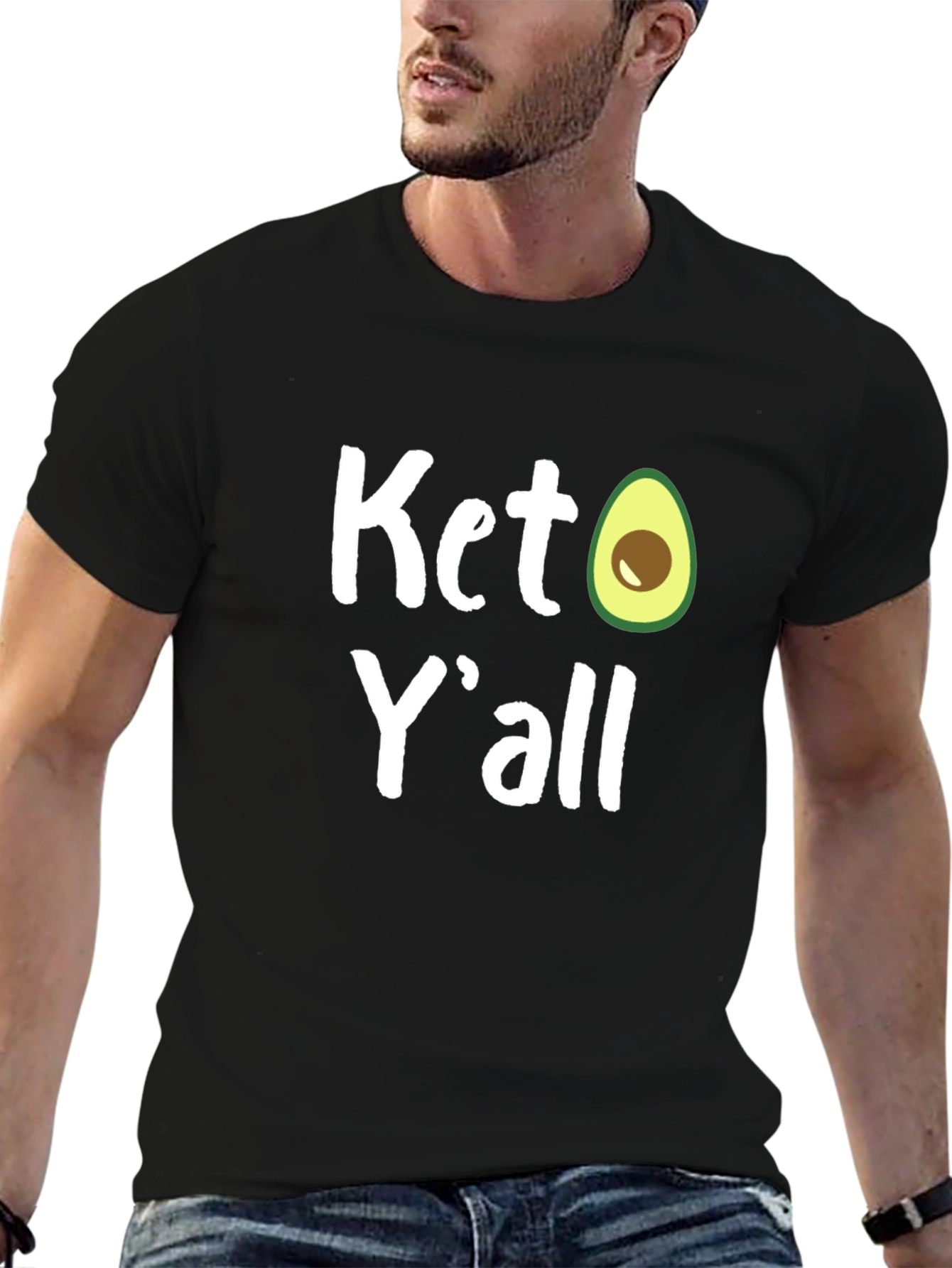 Keto Yall Avocado Graphic T-Shirt