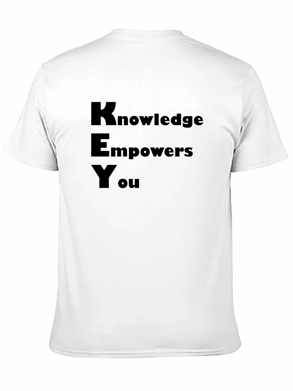 Knowledge Empowers You Black Graphic T-Shirt