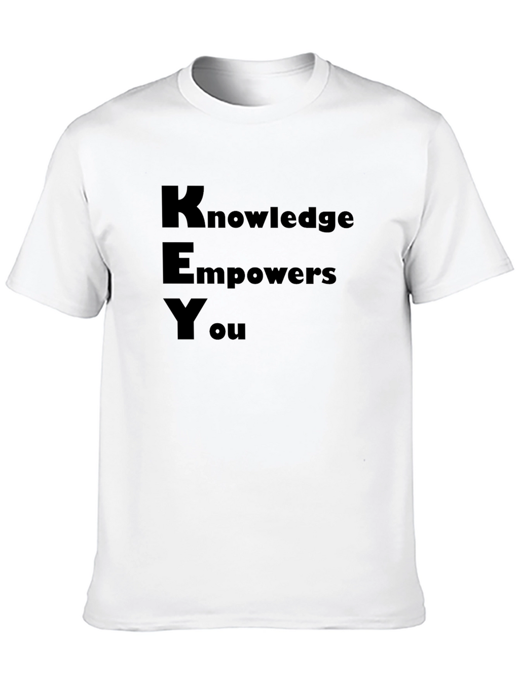 Knowledge Empowers You Black Graphic T-Shirt