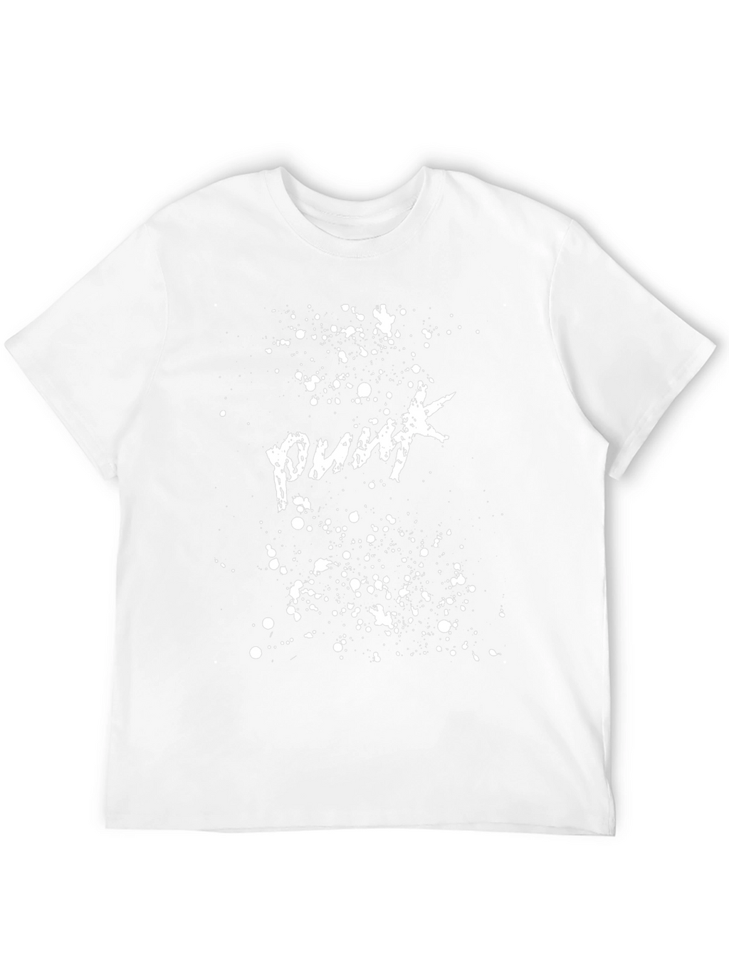 Punk Splatter Graphic Black T-Shirt