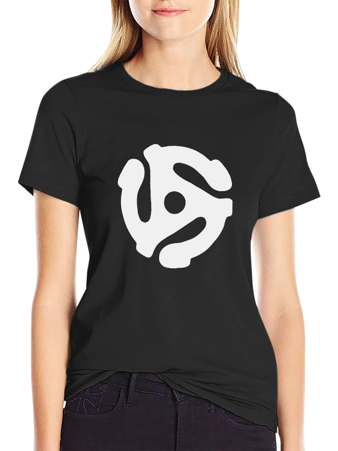 Retro Music Lover T-Shirt - 45 RPM Adapter Design