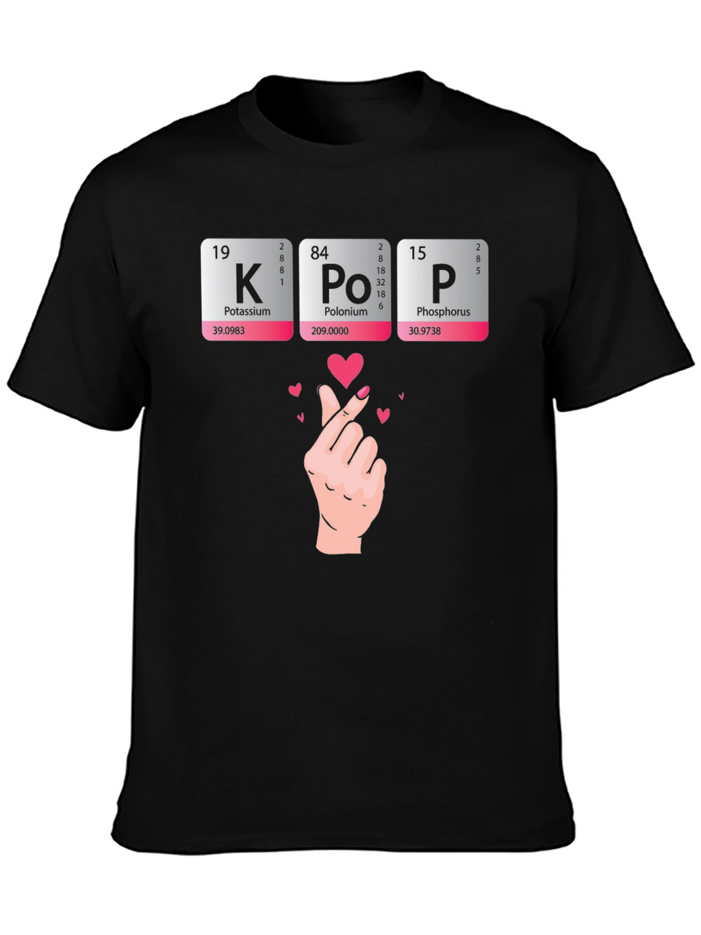 KPOP Periodic Table T-Shirt