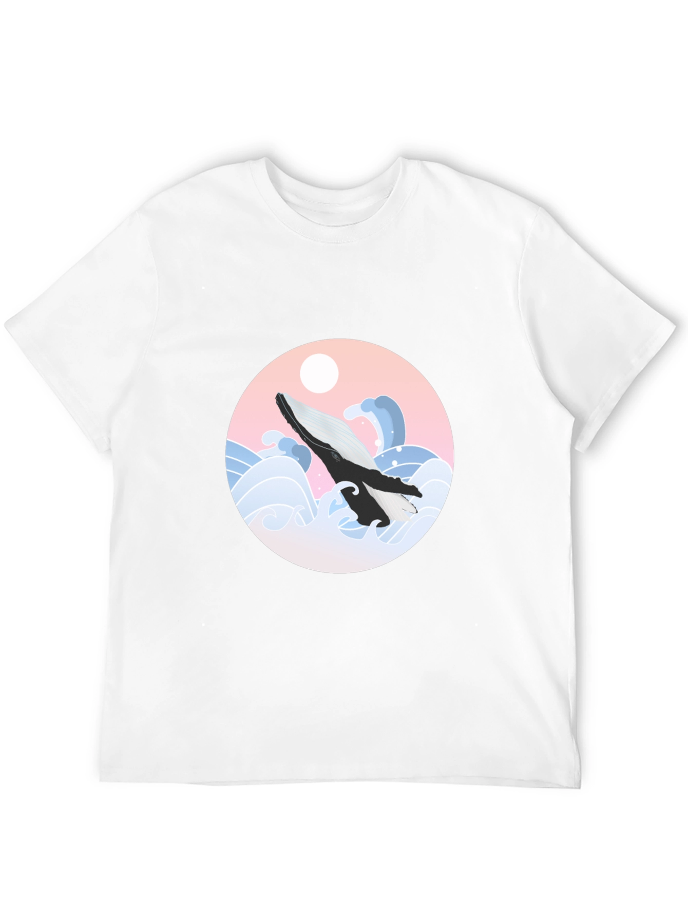 Whale Wave Graphic Tee - Stylish Comfort