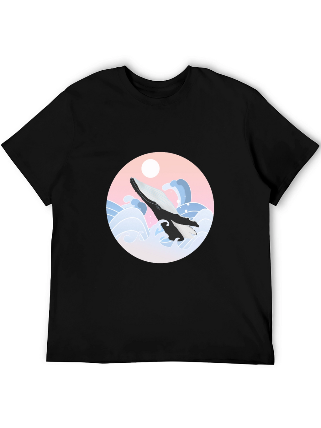 Whale Wave Graphic Tee - Stylish Comfort