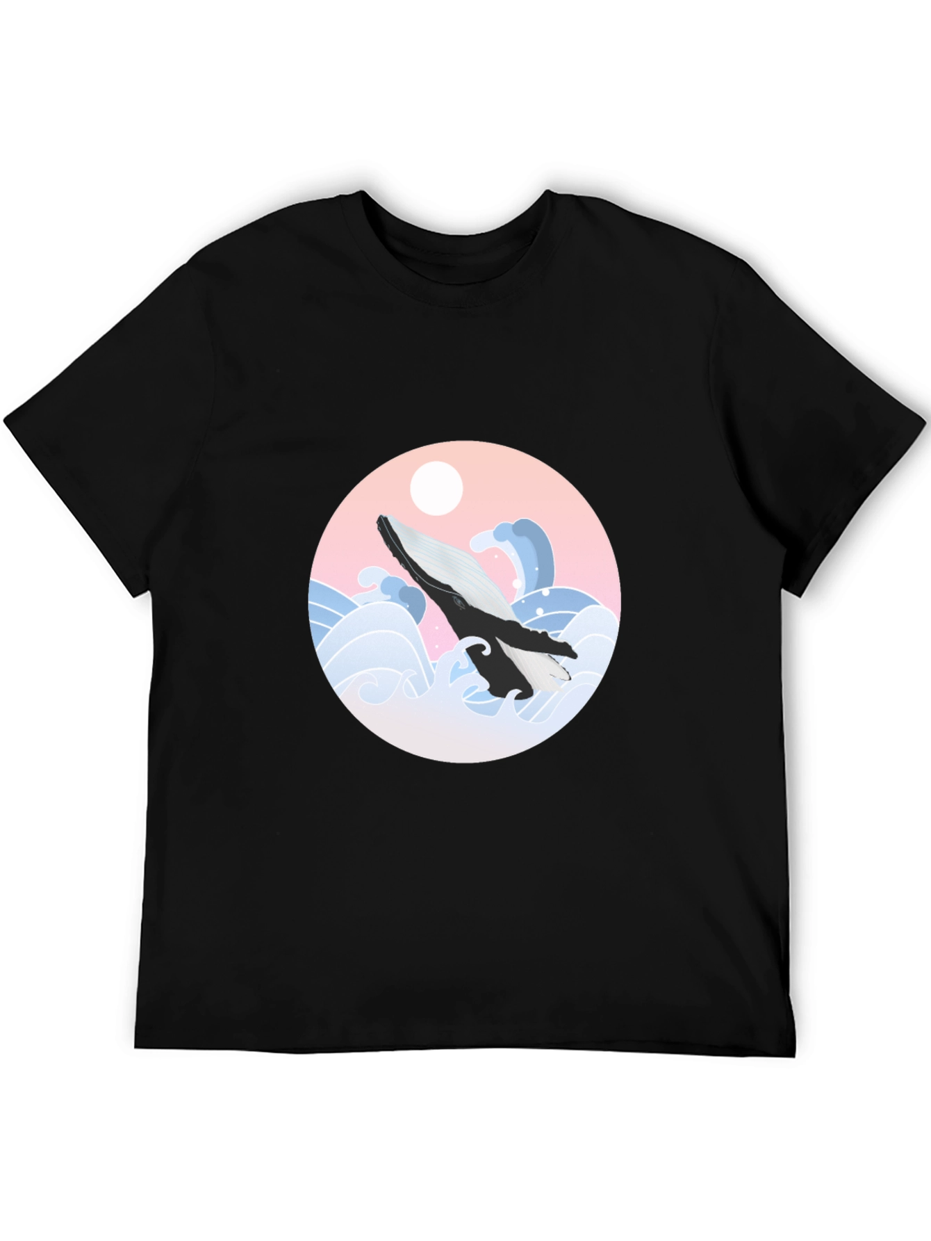 Whale Wave Graphic Tee - Stylish Comfort