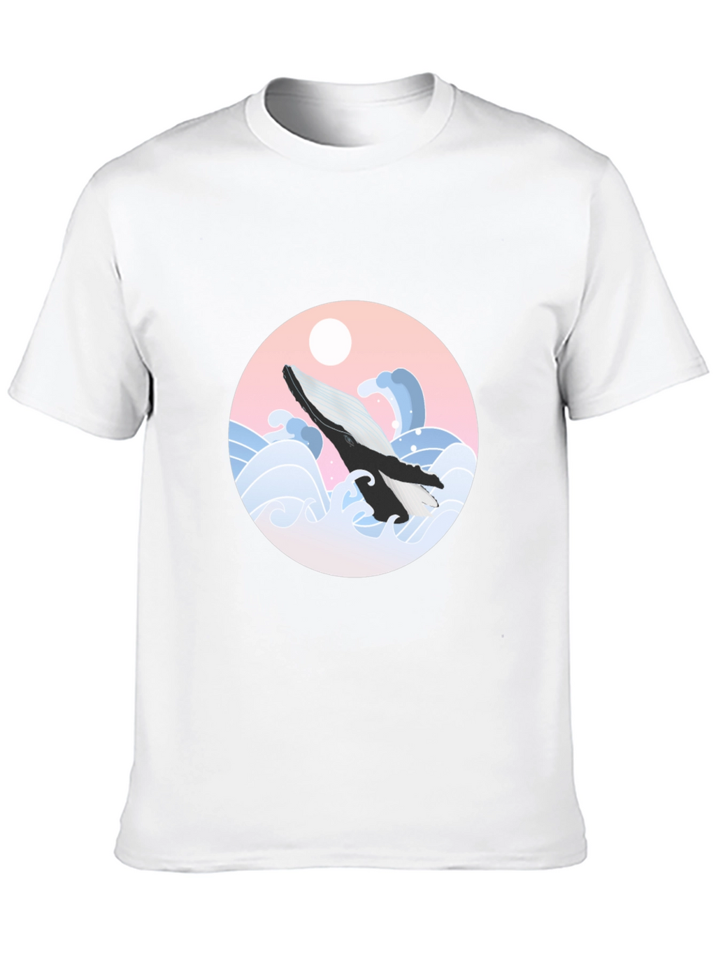 Whale Wave Graphic Tee - Stylish Comfort