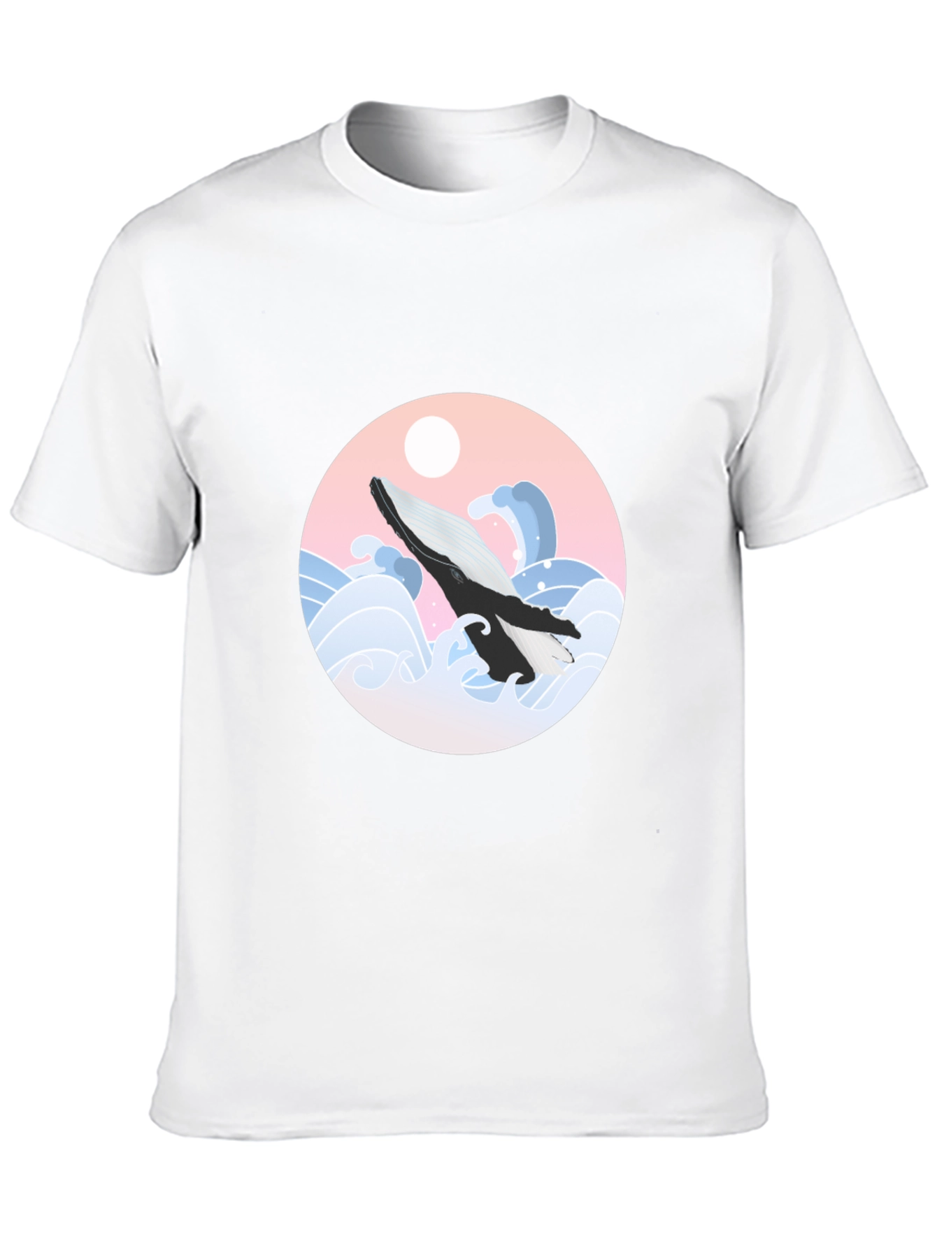 Whale Wave Graphic Tee - Stylish Comfort