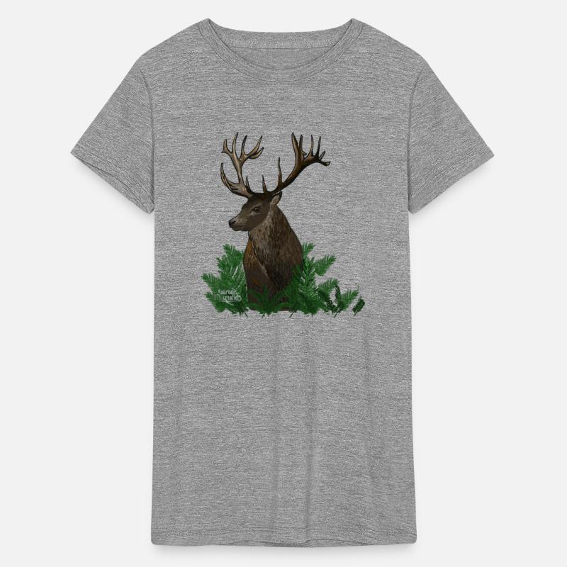 Deer in a green forest