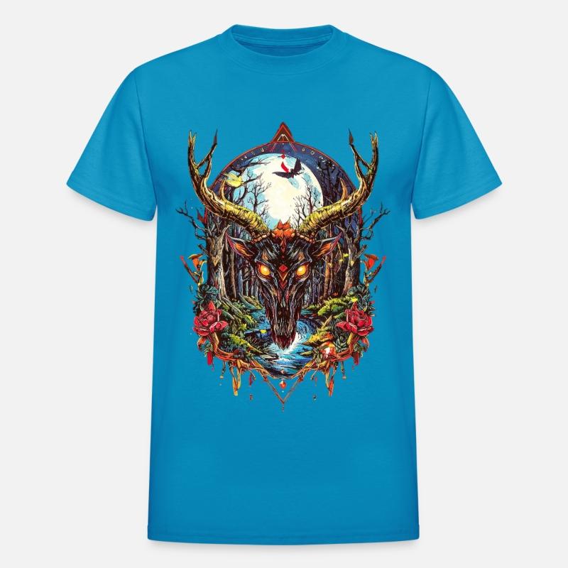 Demonic Forest Stag – Dark Gothic Fantasy