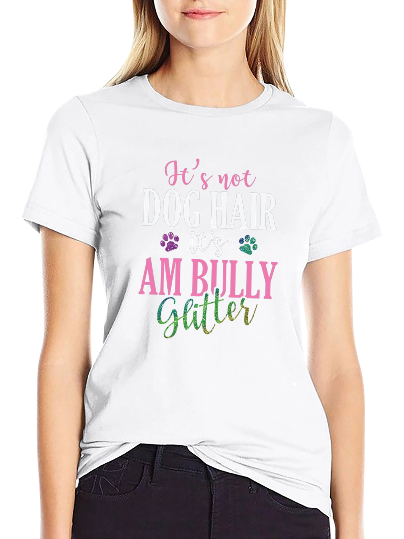 Its Am Bully Glitter T-Shirt - Dog Lover Tee