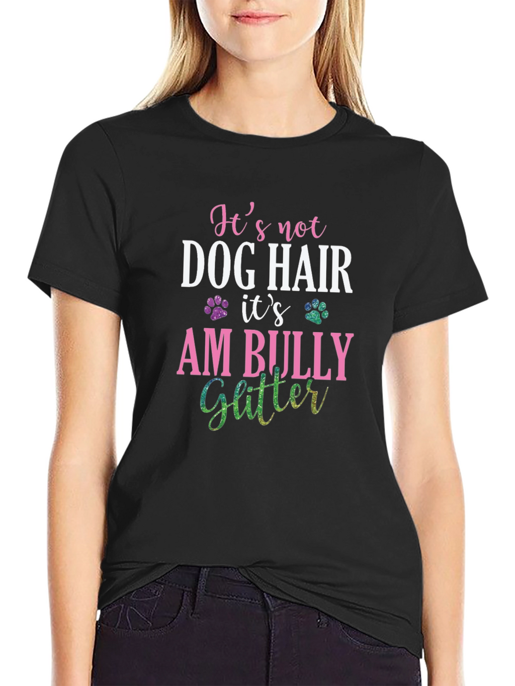 Its Am Bully Glitter T-Shirt - Dog Lover Tee