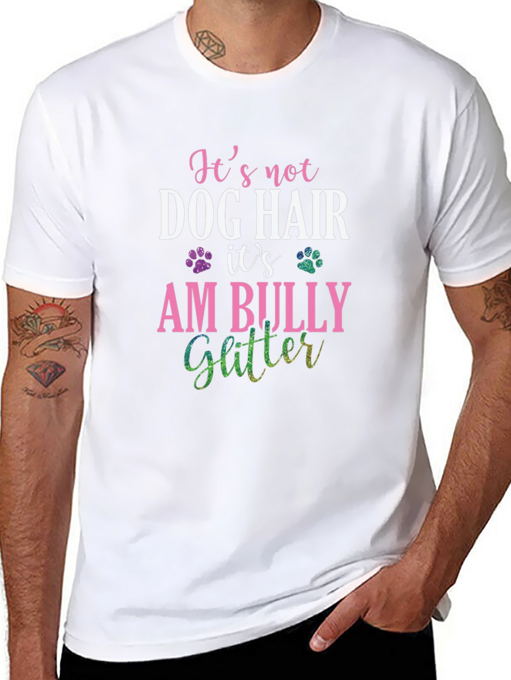 Its Am Bully Glitter T-Shirt - Dog Lover Tee