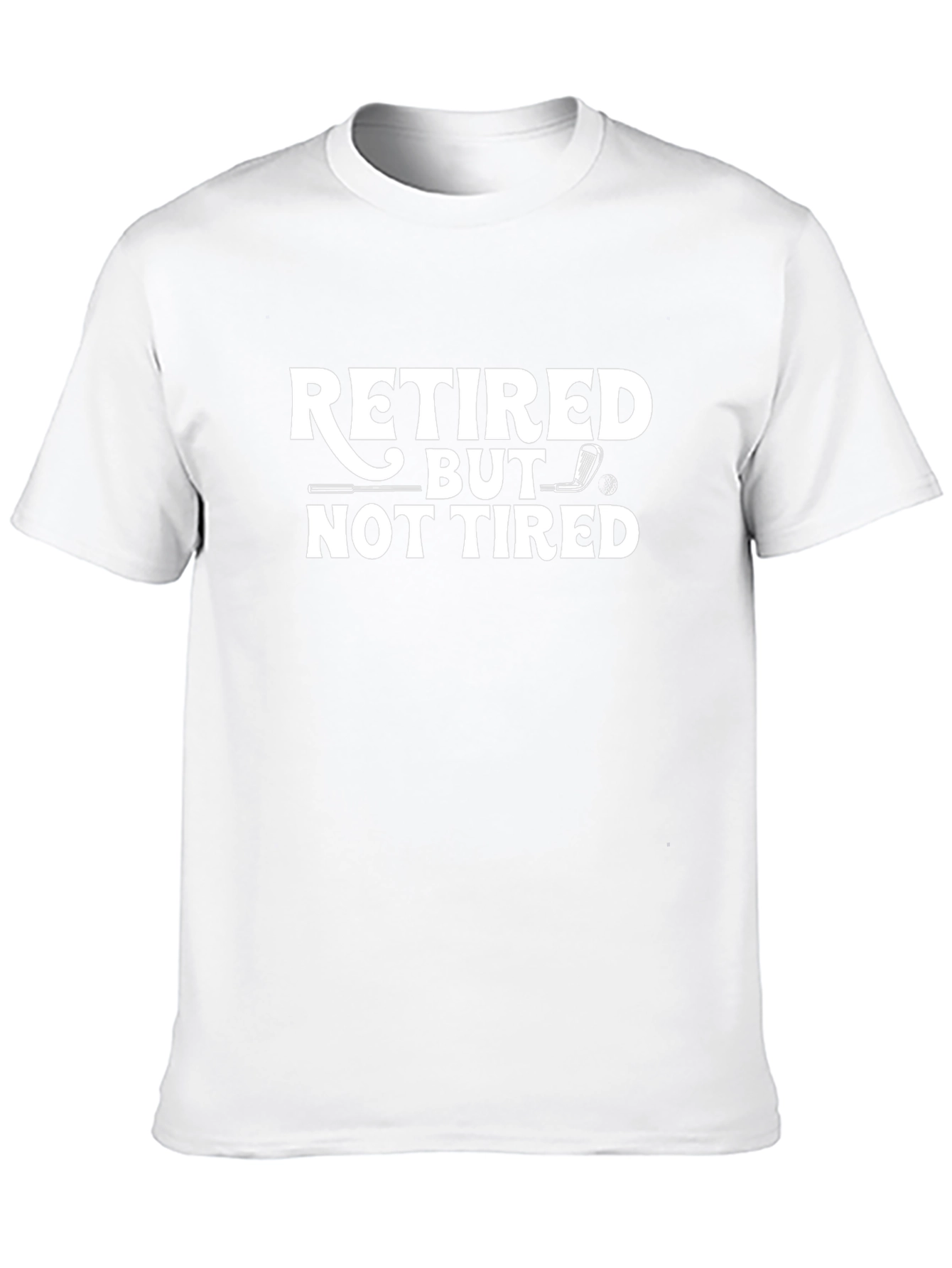 Retired But Not Tired Black Graphic Tee