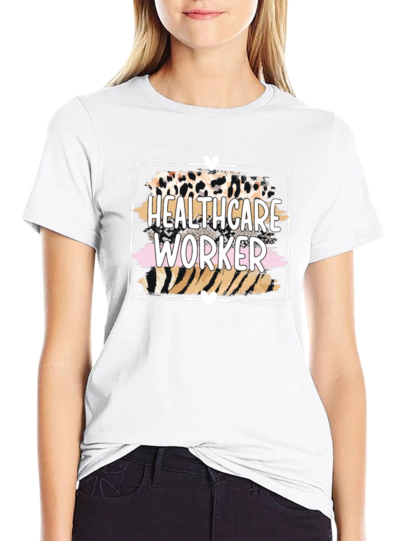 Healthcare Worker Animal Print T-Shirt