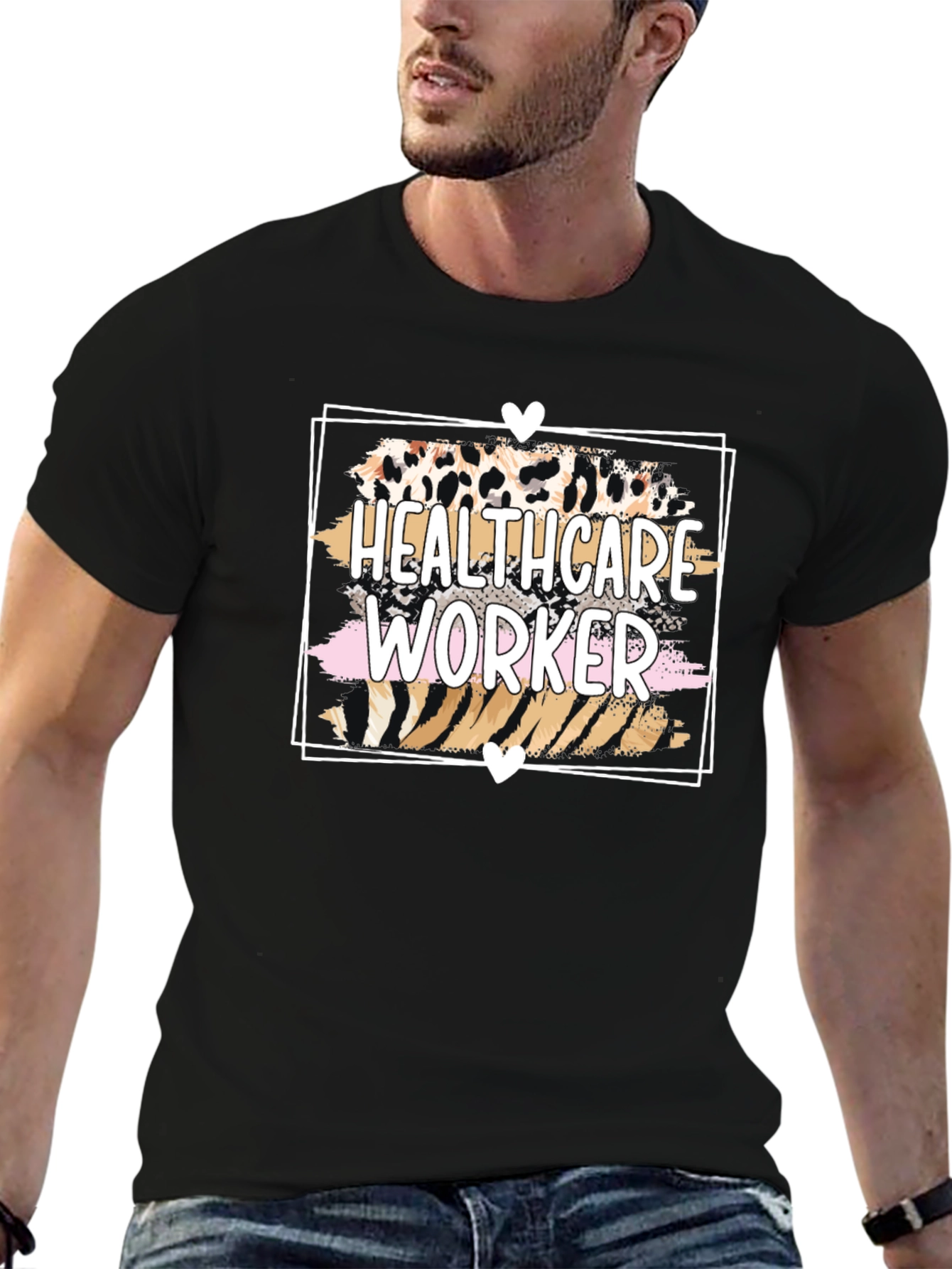 Healthcare Worker Animal Print T-Shirt