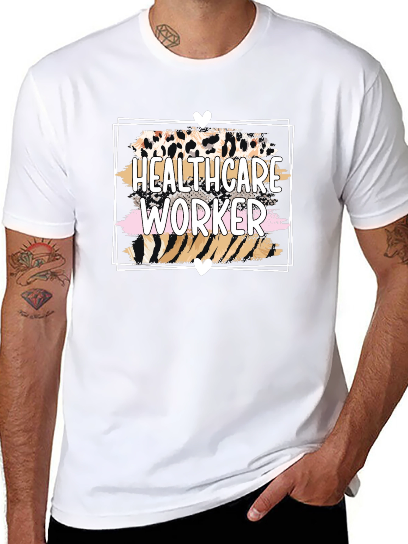 Healthcare Worker Animal Print T-Shirt