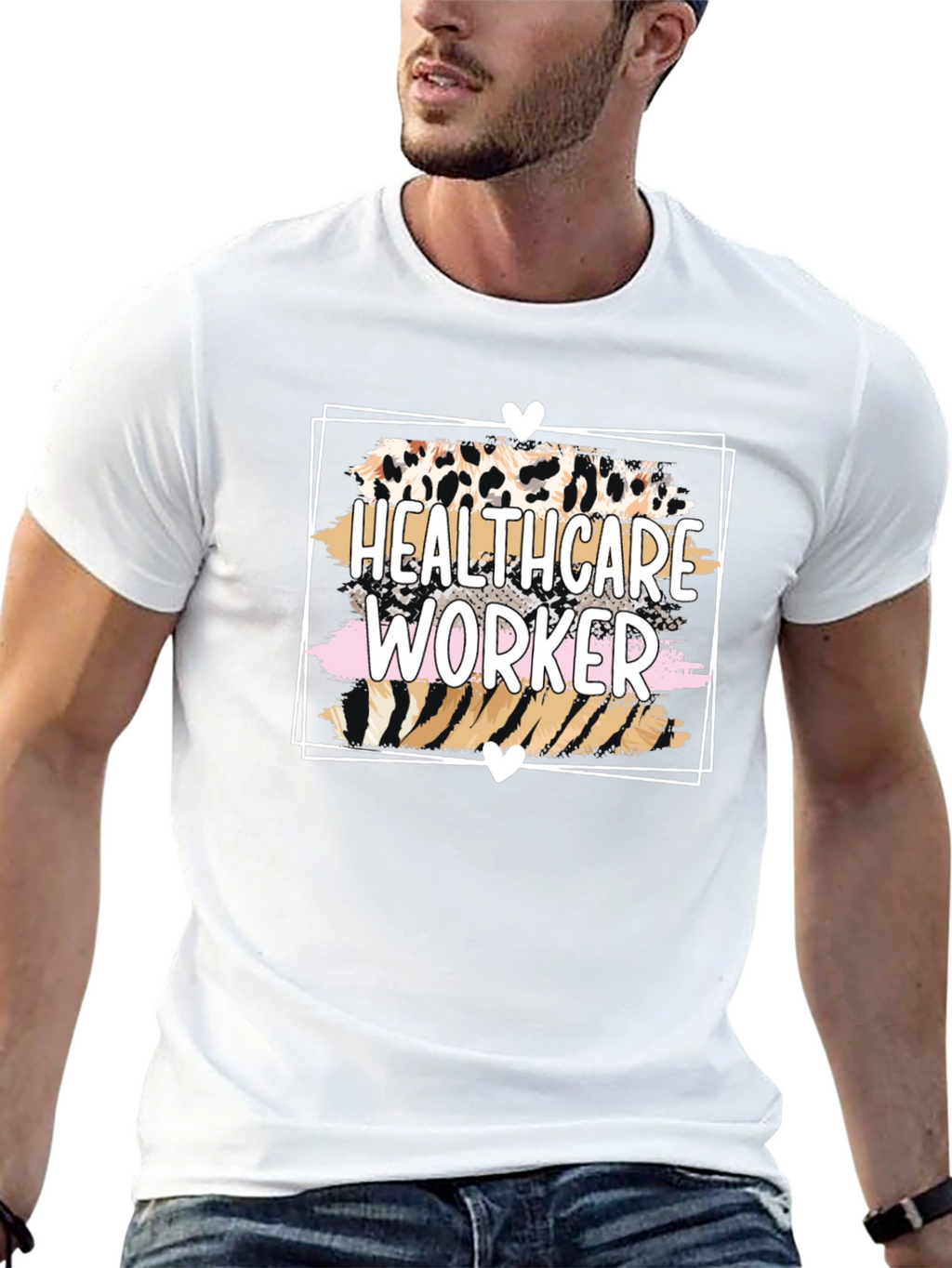 Healthcare Worker Animal Print T-Shirt