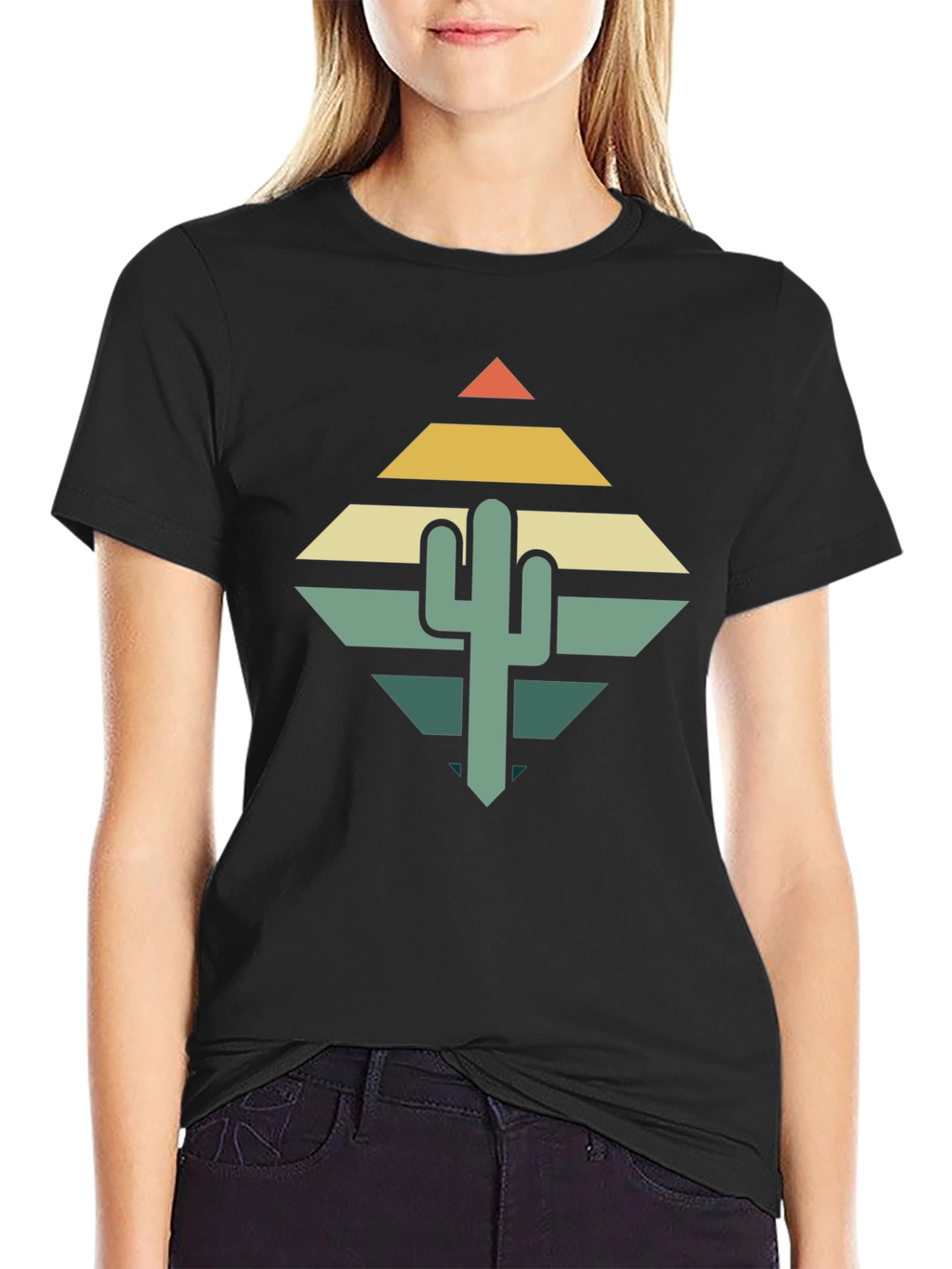 Retro Cactus Graphic Tee - Desert Vibes T-Shirt