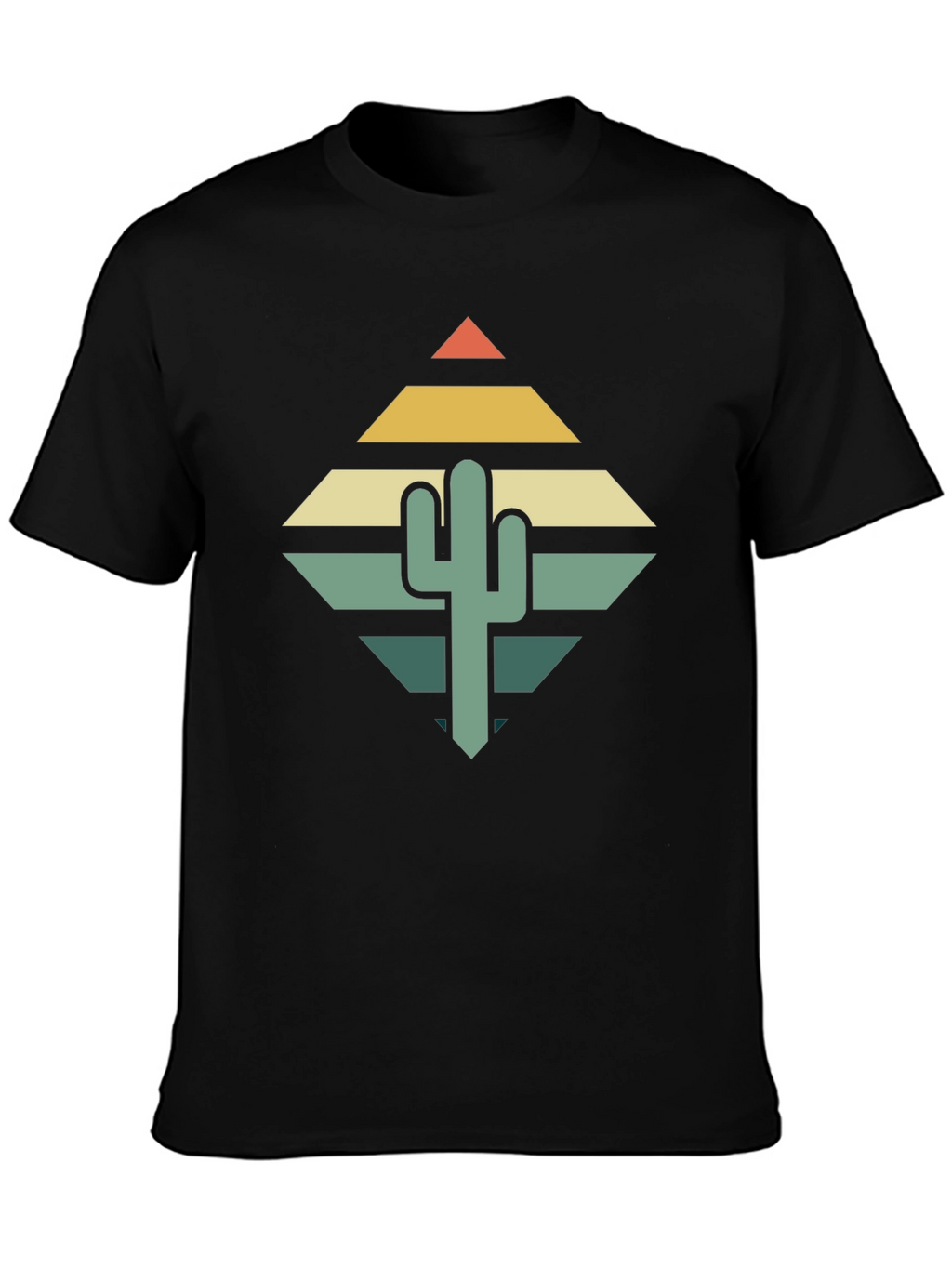 Retro Cactus Graphic Tee - Desert Vibes T-Shirt