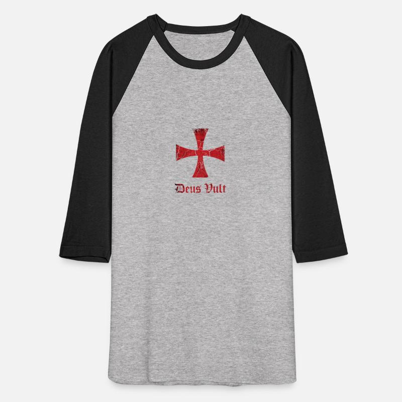 Distressed Deus Vult Knights Templar Cross Crusade
