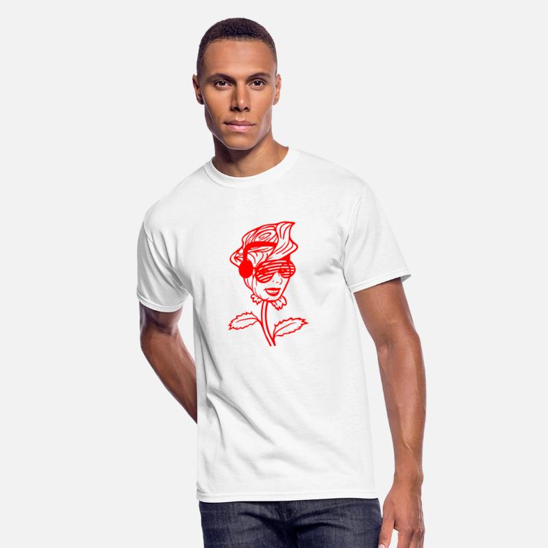 DJ Female Face Rose Flower Nature Blossoms Woman