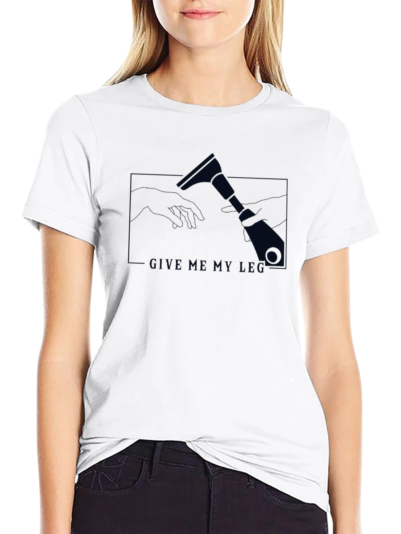 Give Me My Leg T-Shirt - Funny Amputee Design