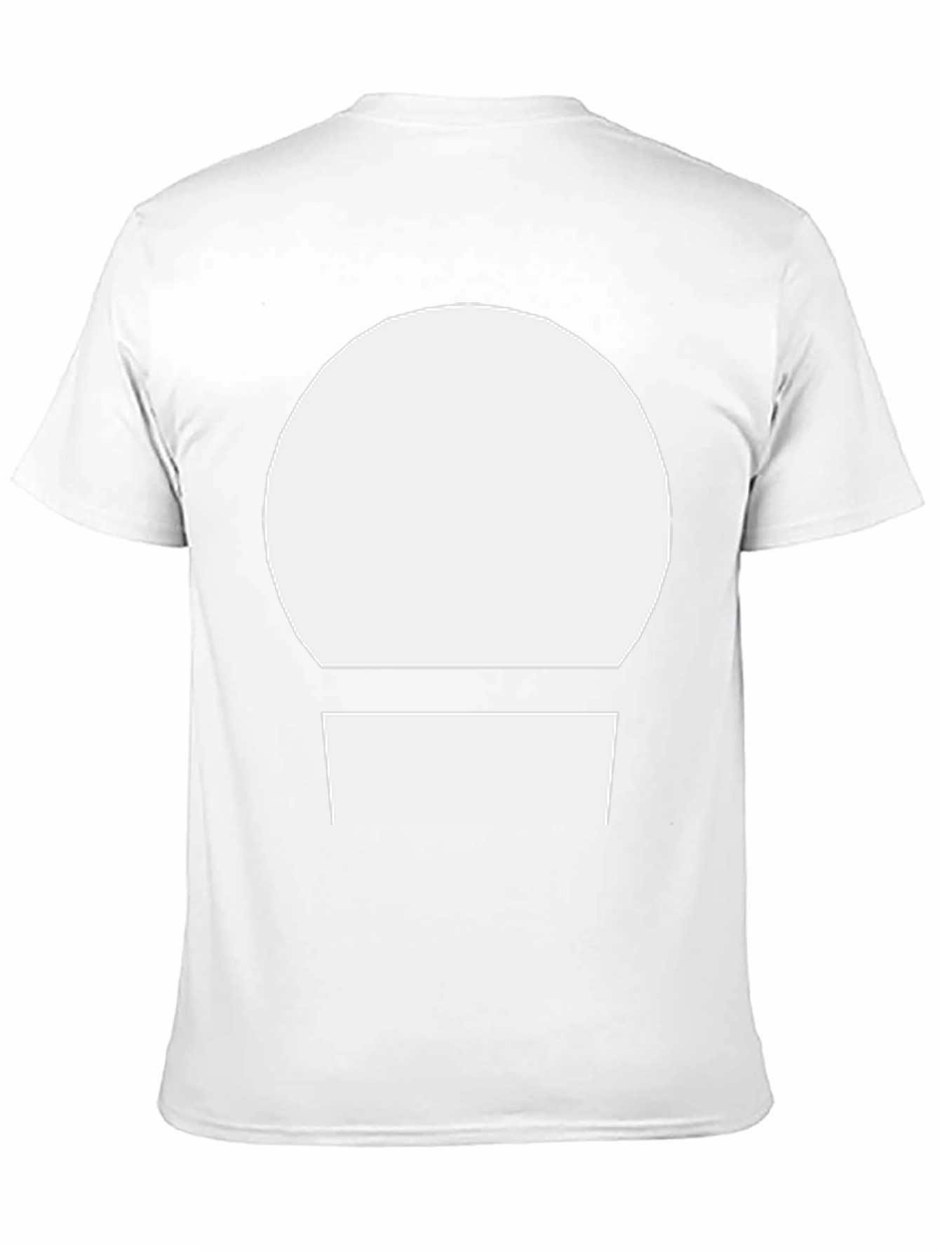 Minimalist Graphic Tee - White Circle Design