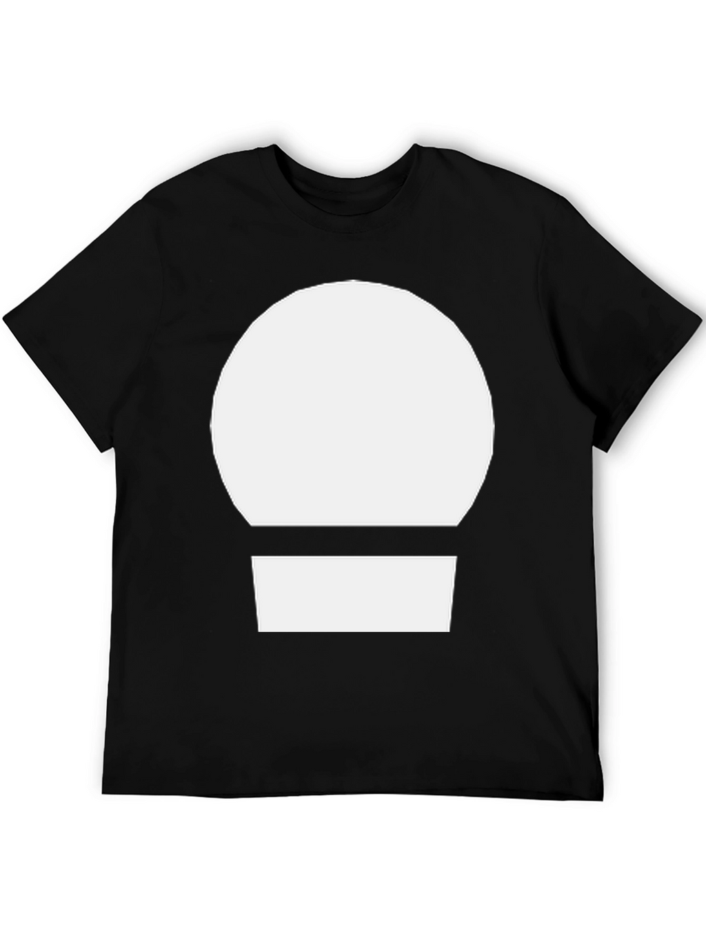 Minimalist Graphic Tee - White Circle Design
