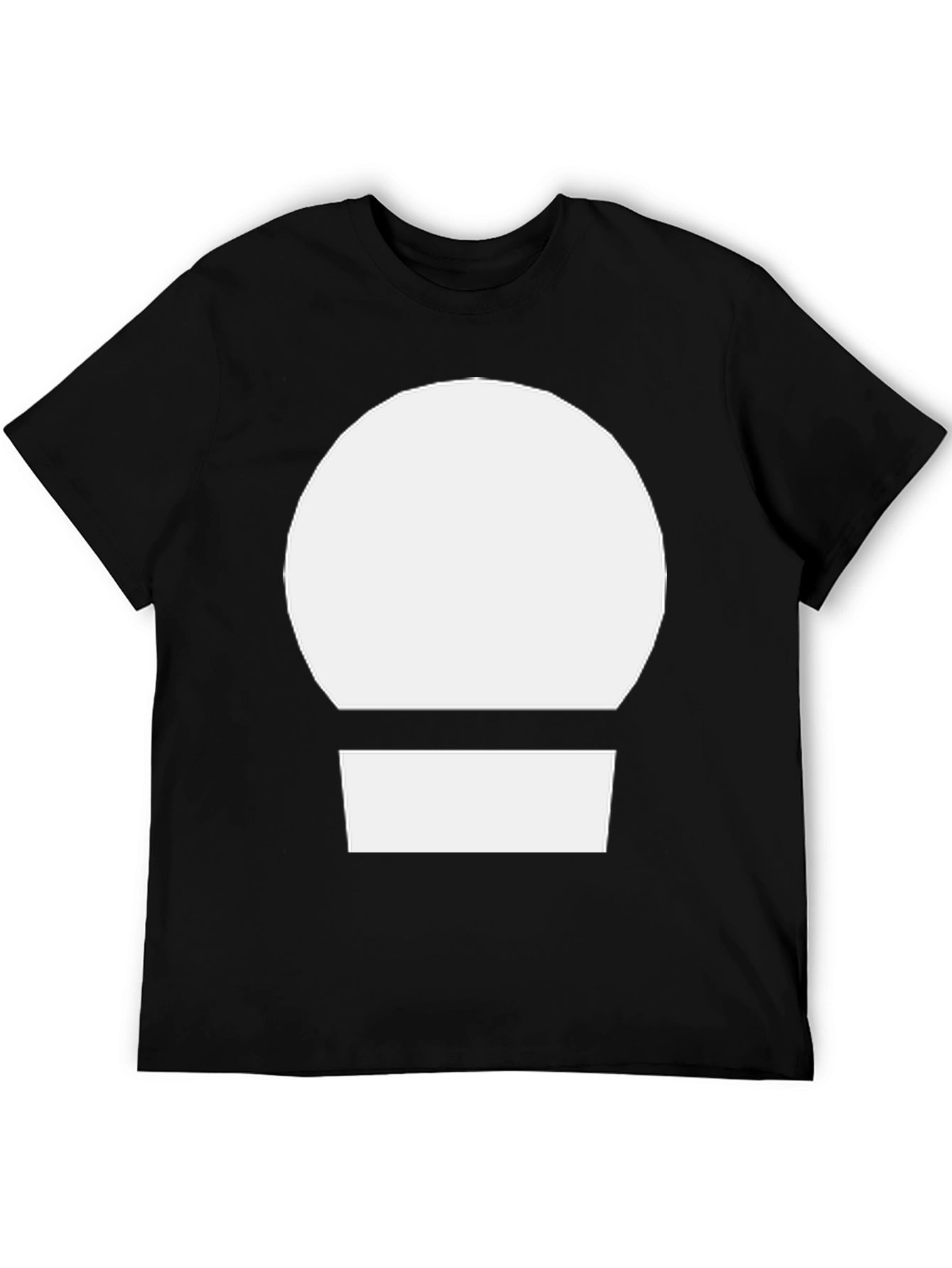 Minimalist Graphic Tee - White Circle Design