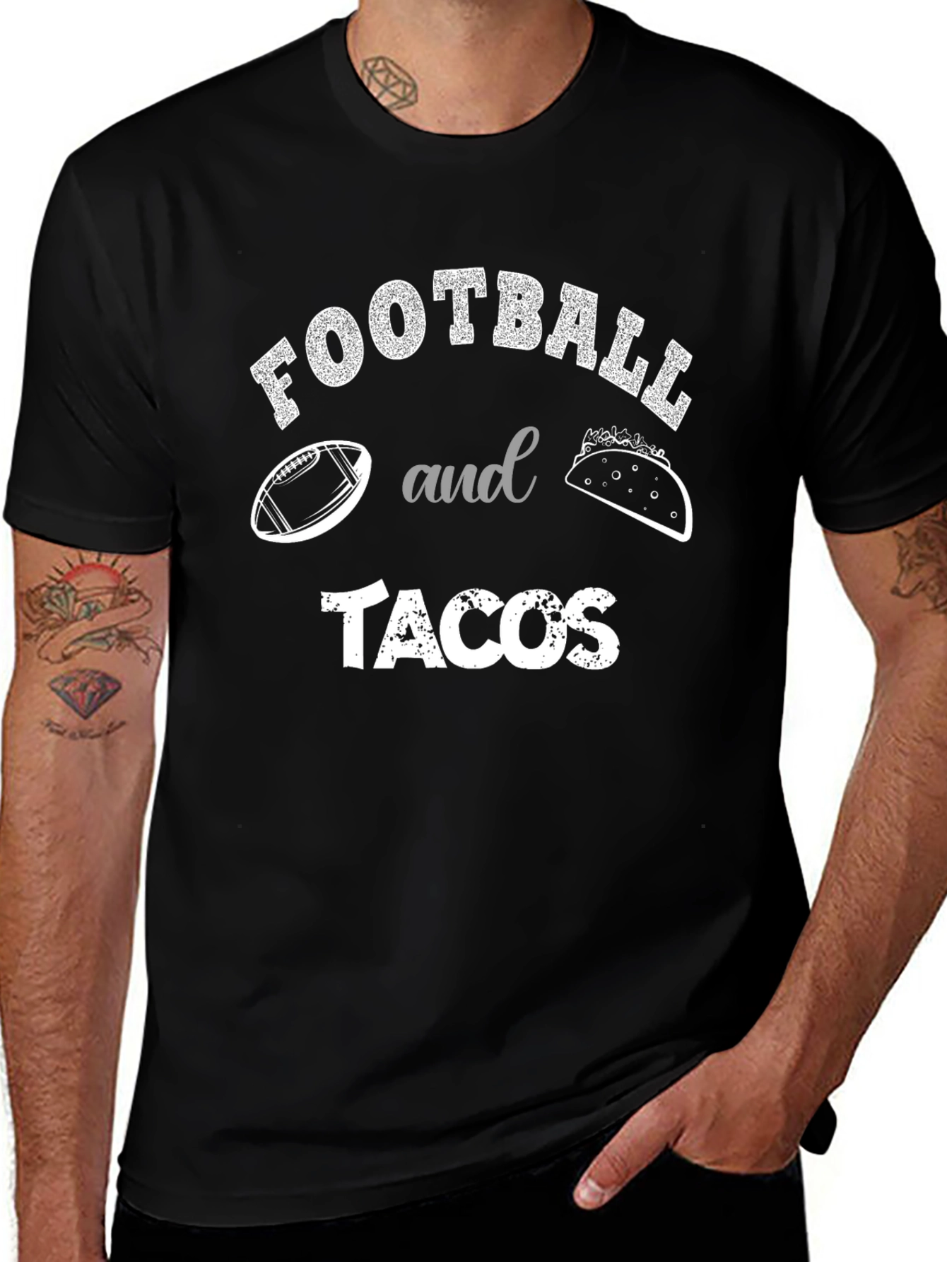Football and Tacos Graphic Tee