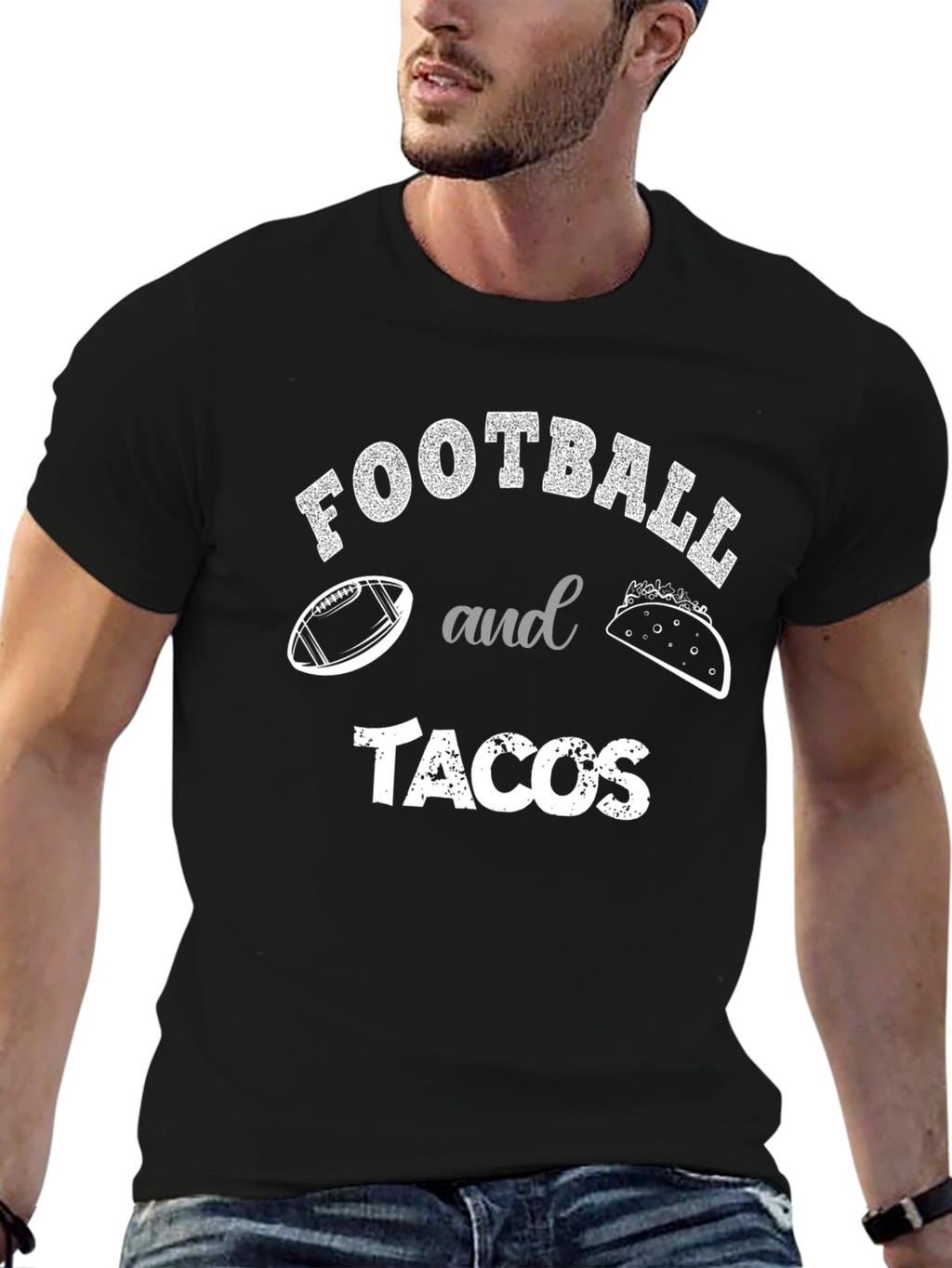 Football and Tacos Graphic Tee