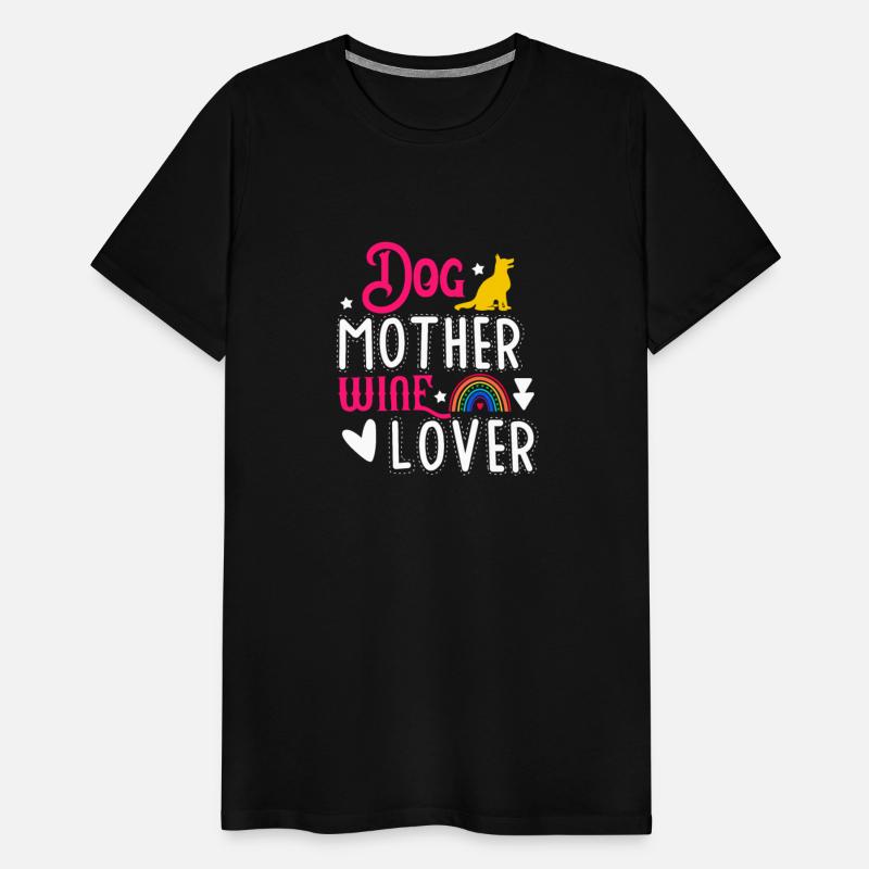 Dog Mother Wine Lover
