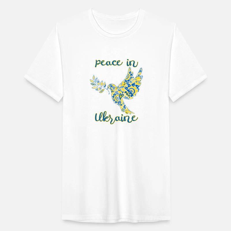 Dove of peace in Ukraine drawing in national color