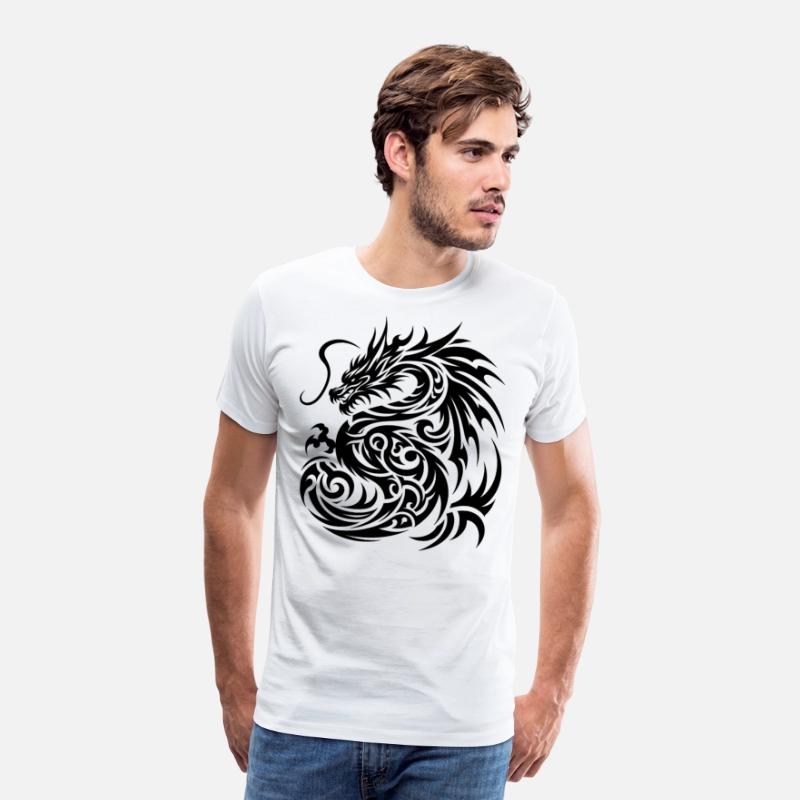Dragon Tribal Tattoo Artistic Symbol Design