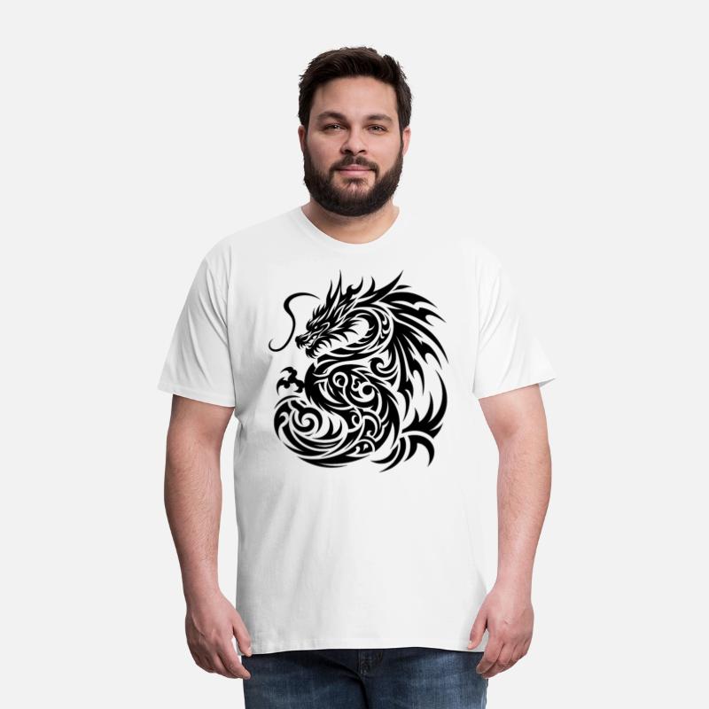 Dragon Tribal Tattoo Artistic Symbol Design