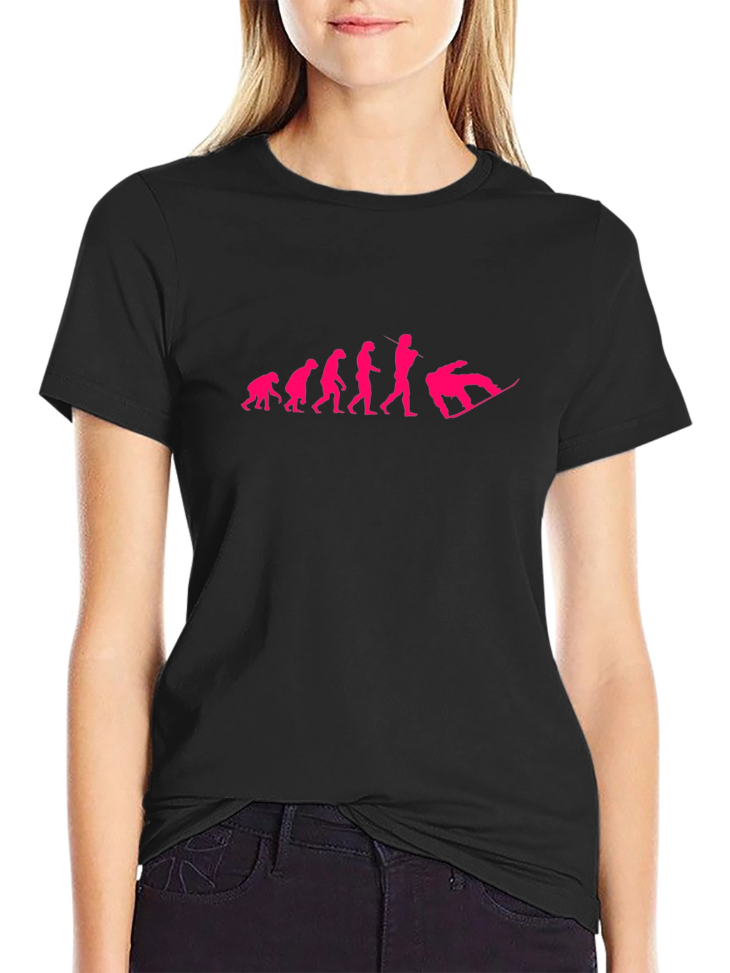 Evolution of Snowboarding T-Shirt - Black