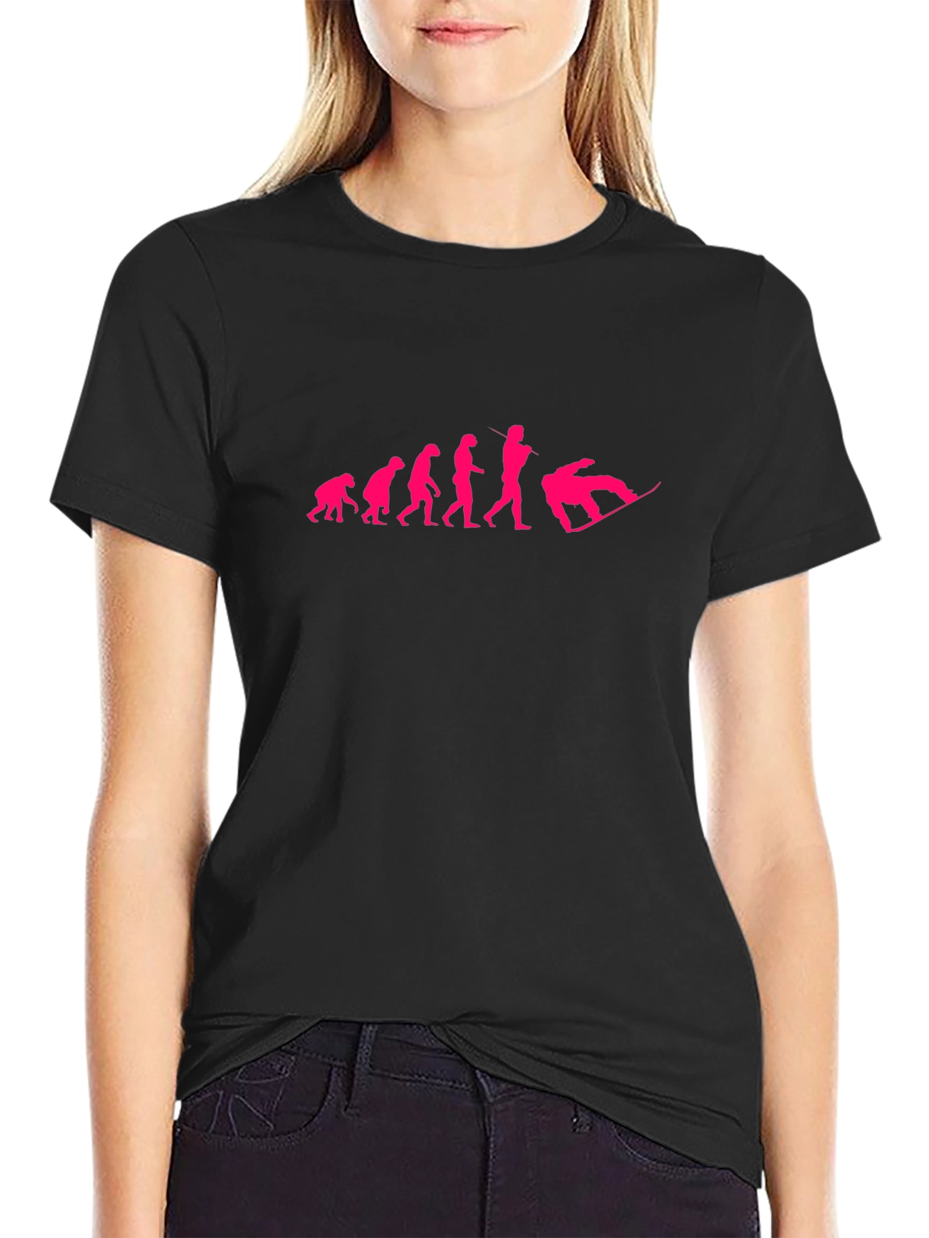 Evolution of Snowboarding T-Shirt - Black
