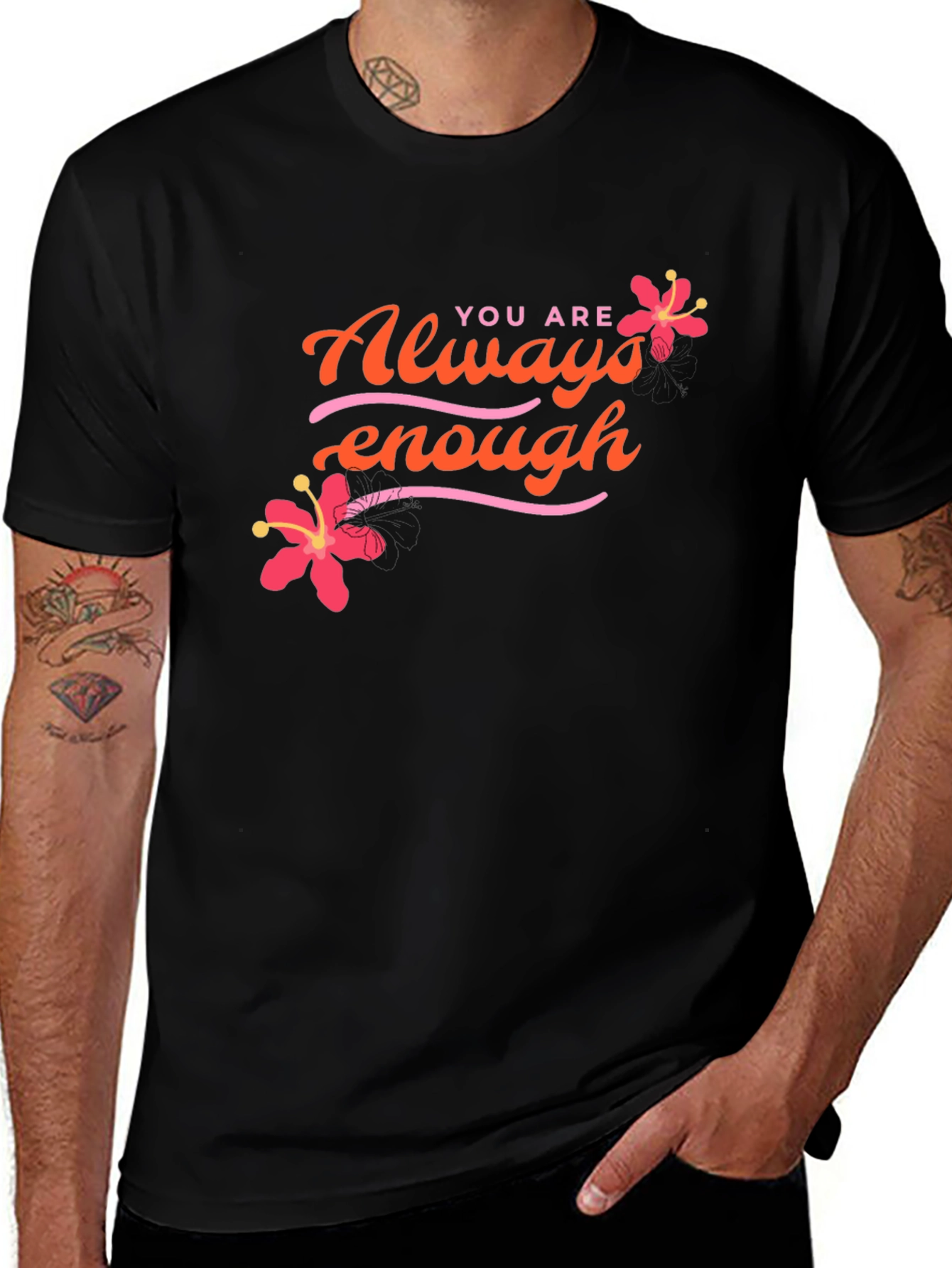 Always Enough Floral Graphic Tee