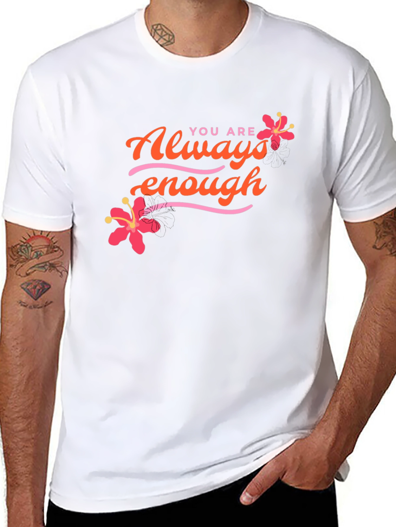 Always Enough Floral Graphic Tee