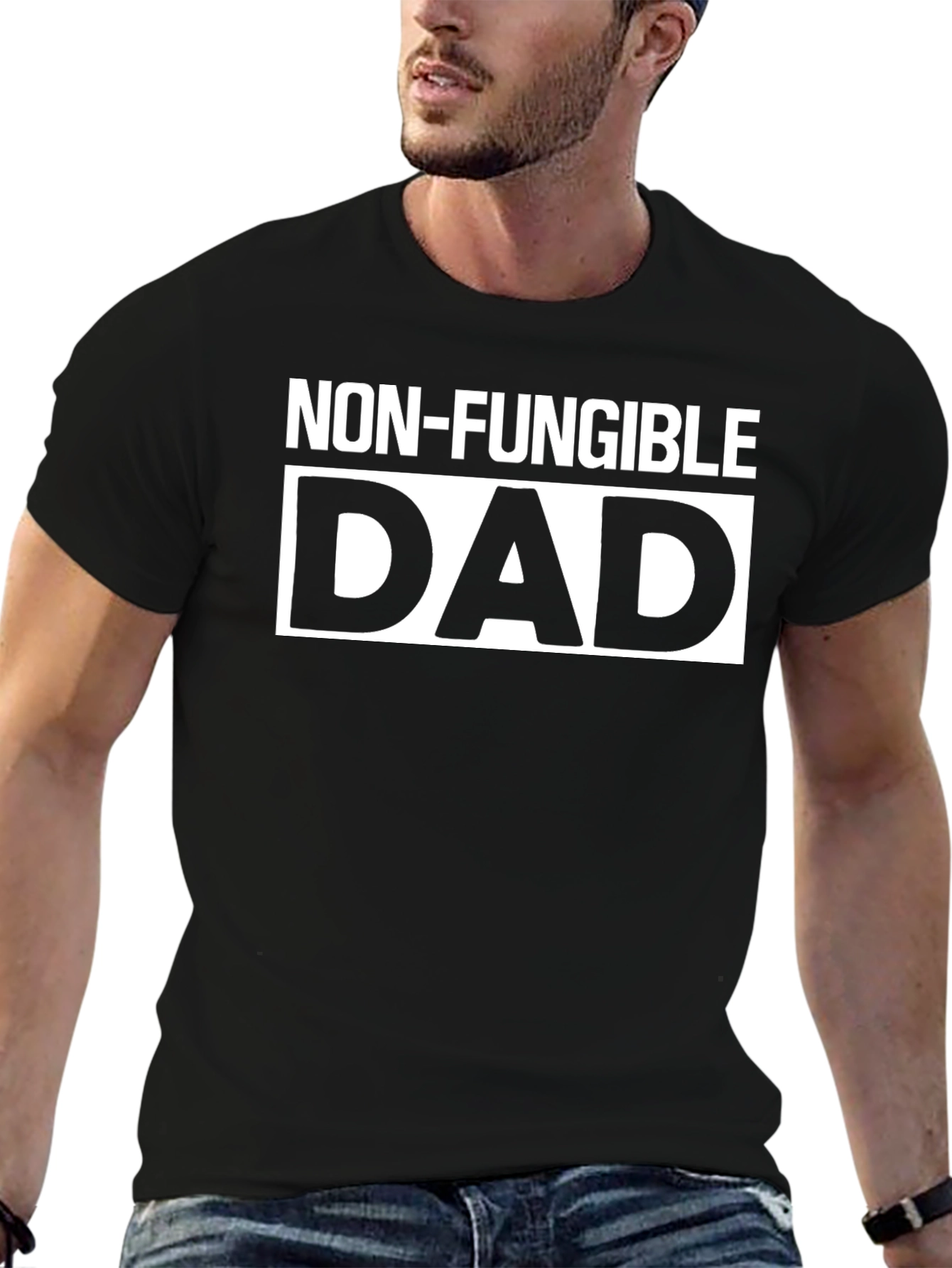 Non-Fungible Dad Black T-Shirt