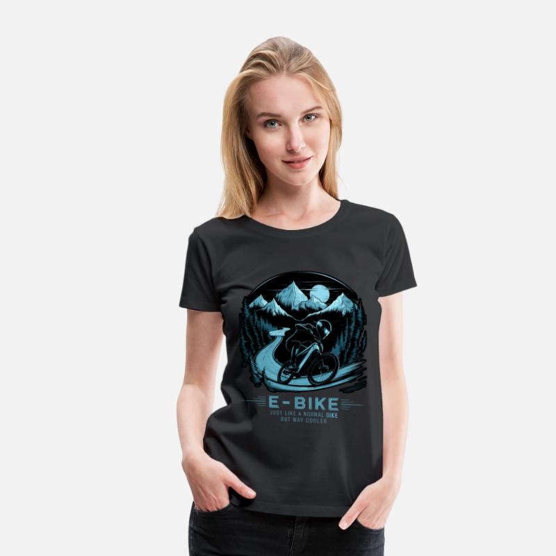 E Bike Saying Quotes Cyclist Mountains Nature