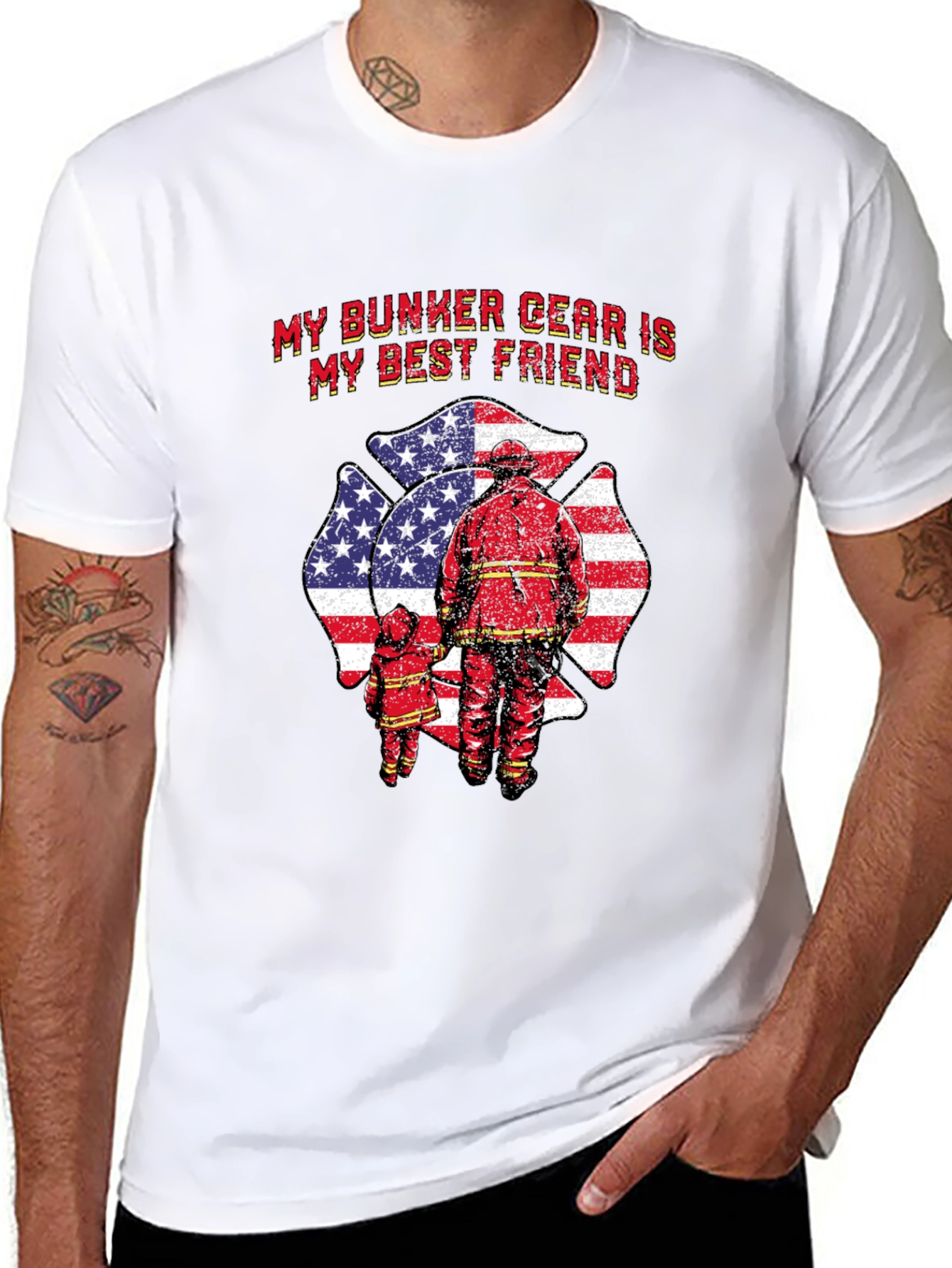 Firefighter Bunker Gear T-Shirt