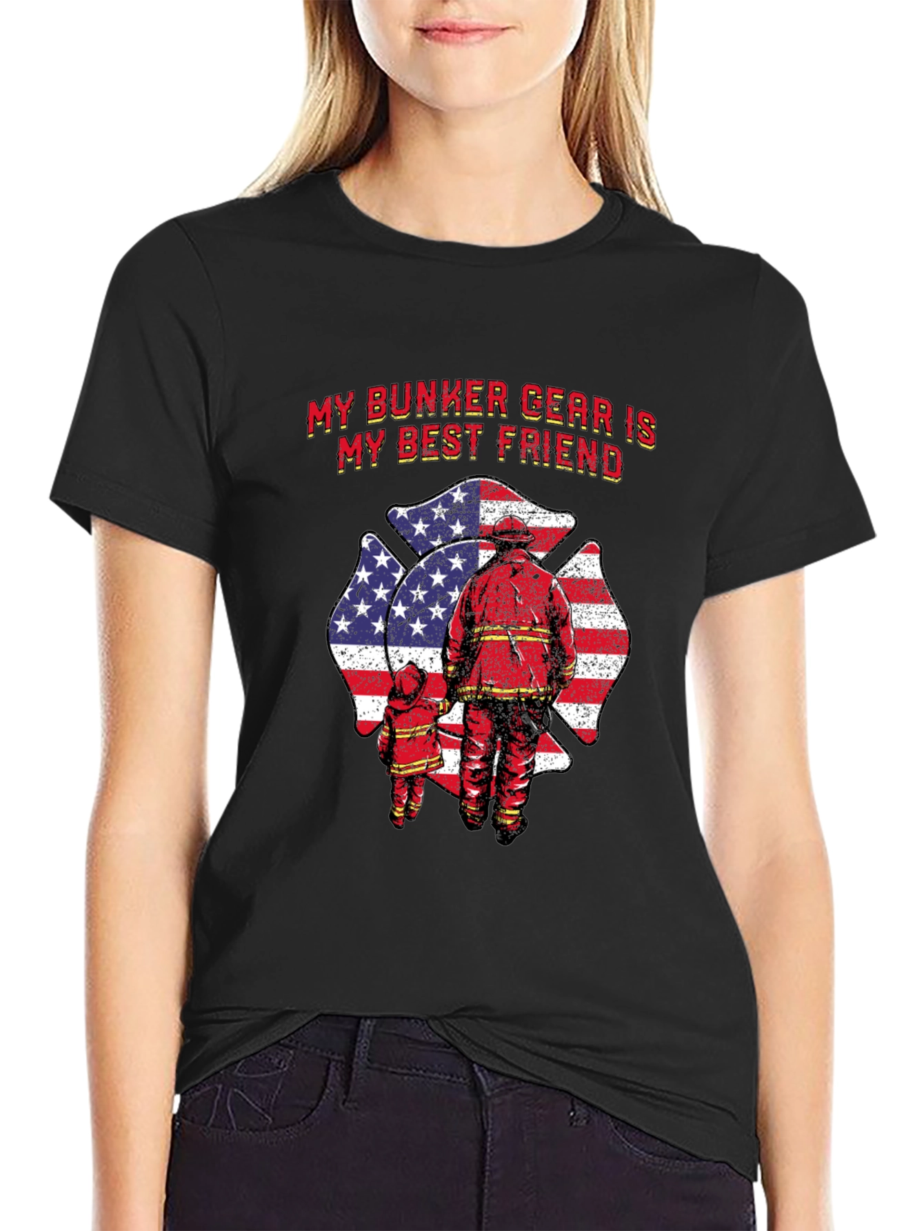 Firefighter Bunker Gear T-Shirt